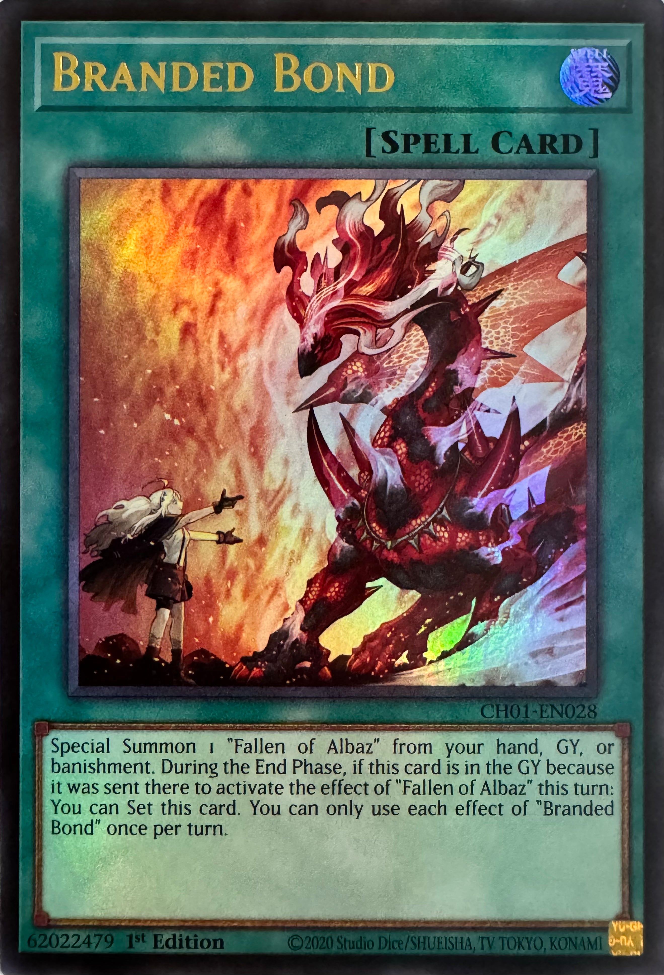Yugioh! Branded Bond Ch01-en028 1st Edition Ultra