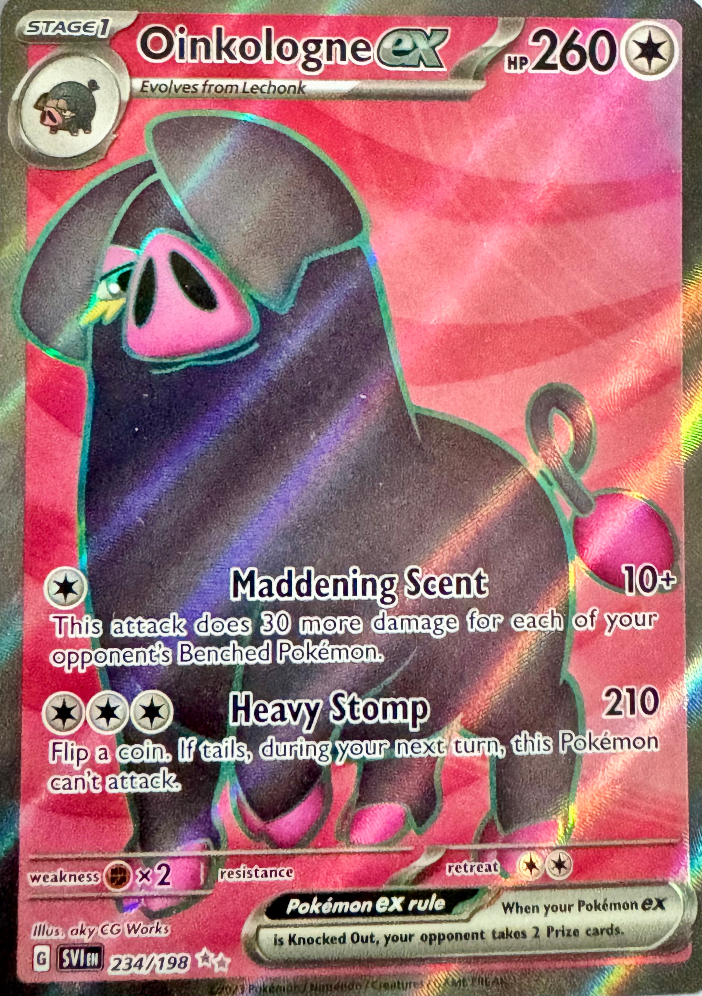 Pokémon Tcg Oinkologne Ex 234/198