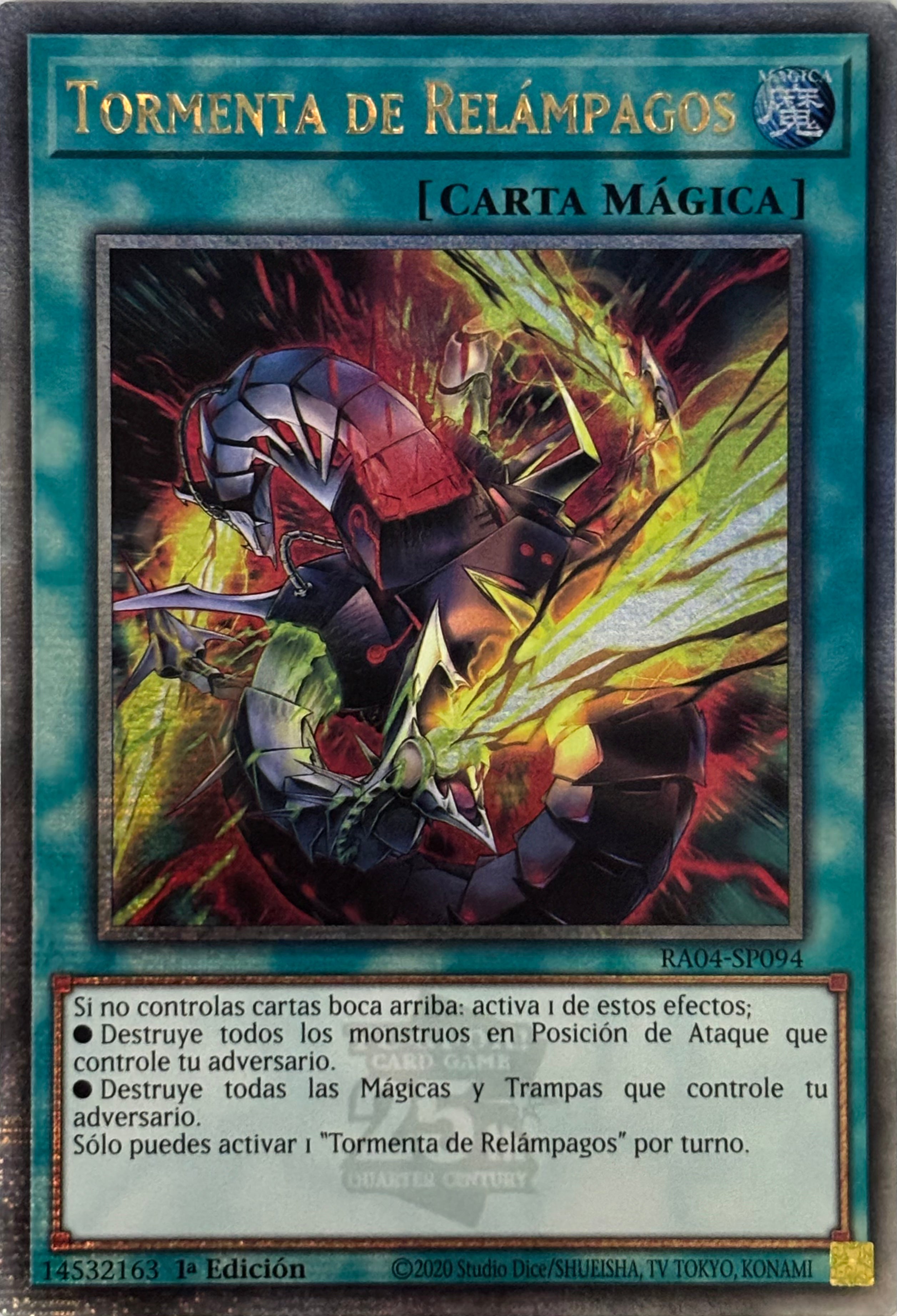 Yugioh! Tormenta de Relámpagos RA04-SP094 1st Edition Quarter