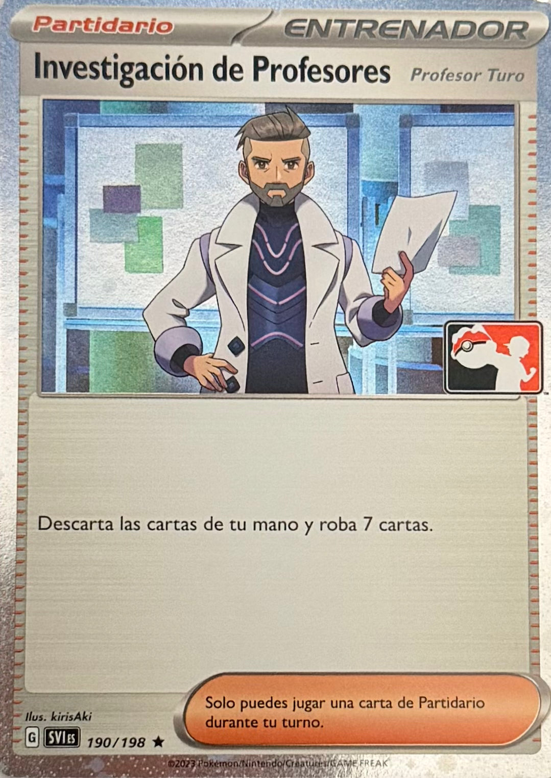 Pokemon Tcg Investigación De Profesores 190/198