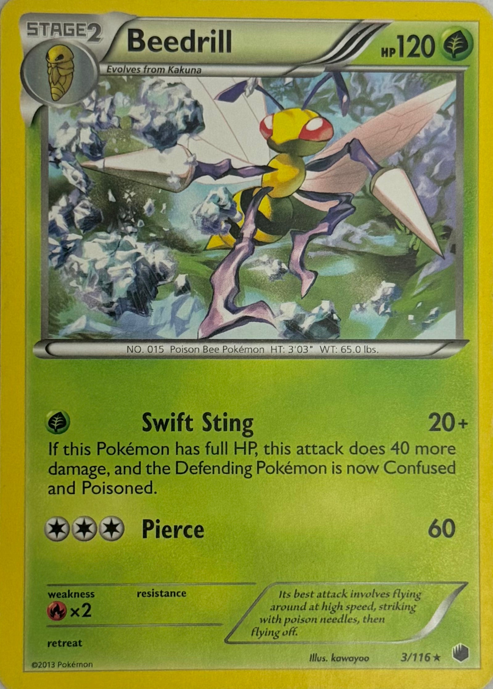Pokemon Tcg Beedrill 3/116