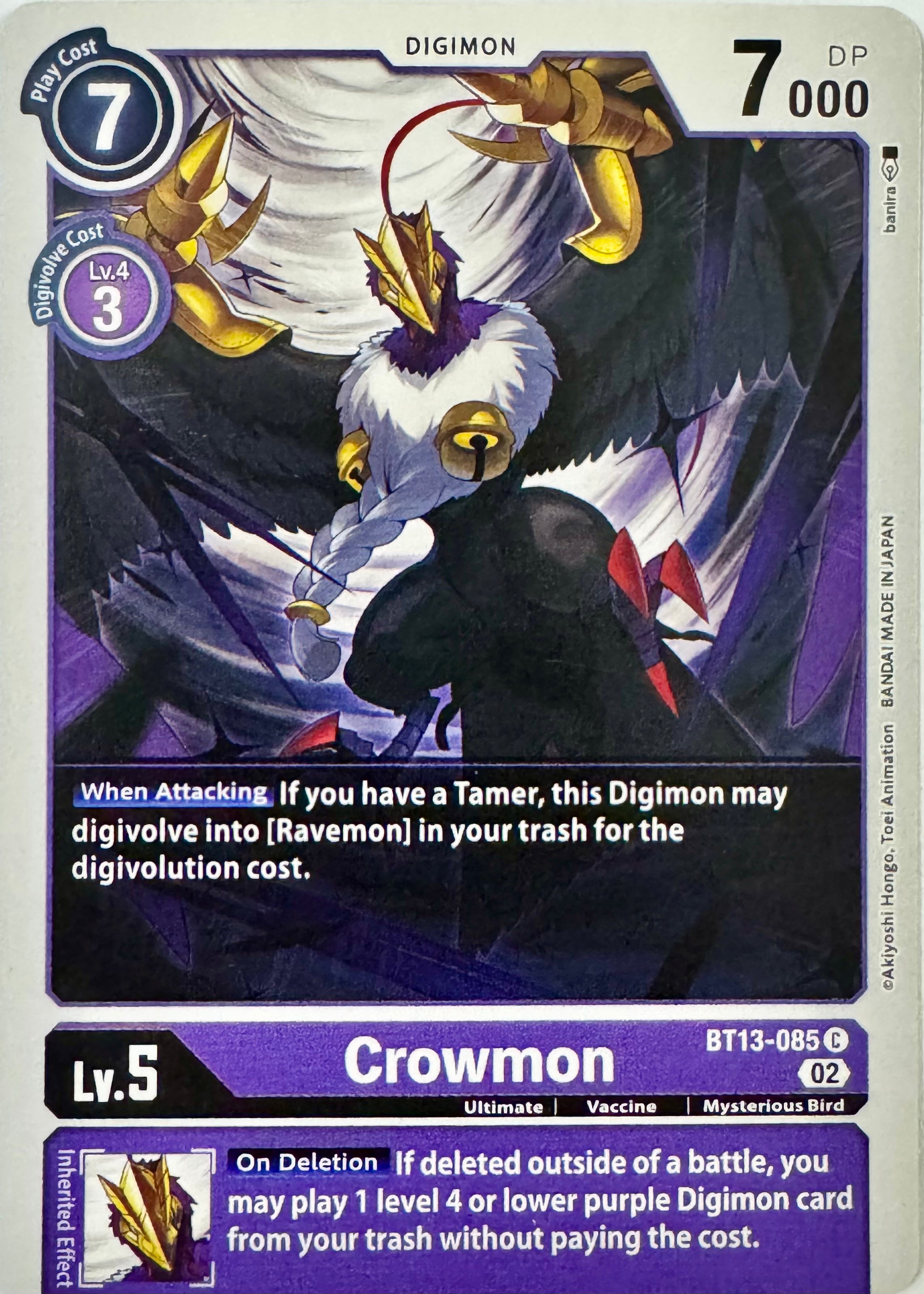 Digimon Tcg Crowmon Bt13-085