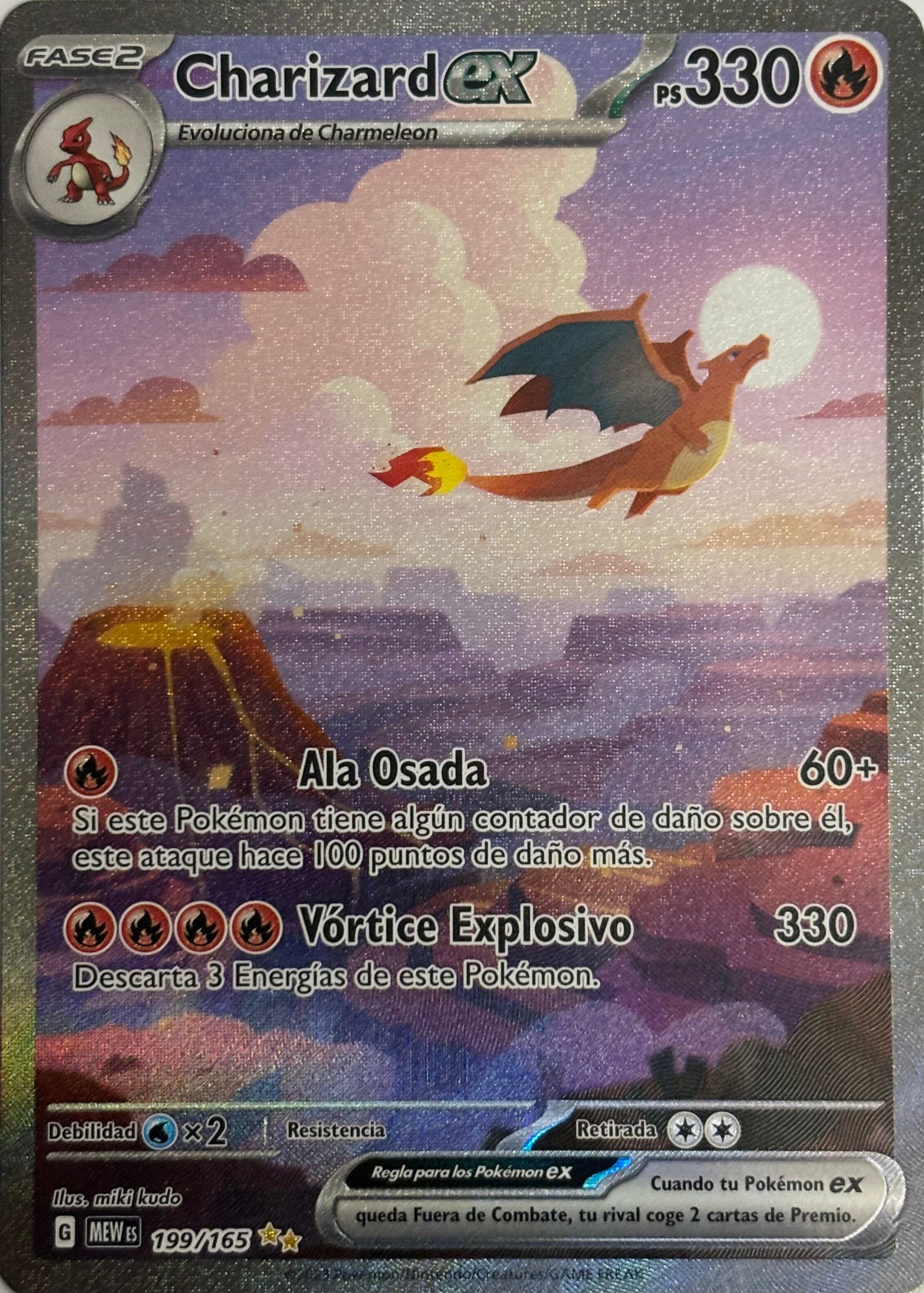 Pokemon Tcg Charizard Ex 199/165 (Español)