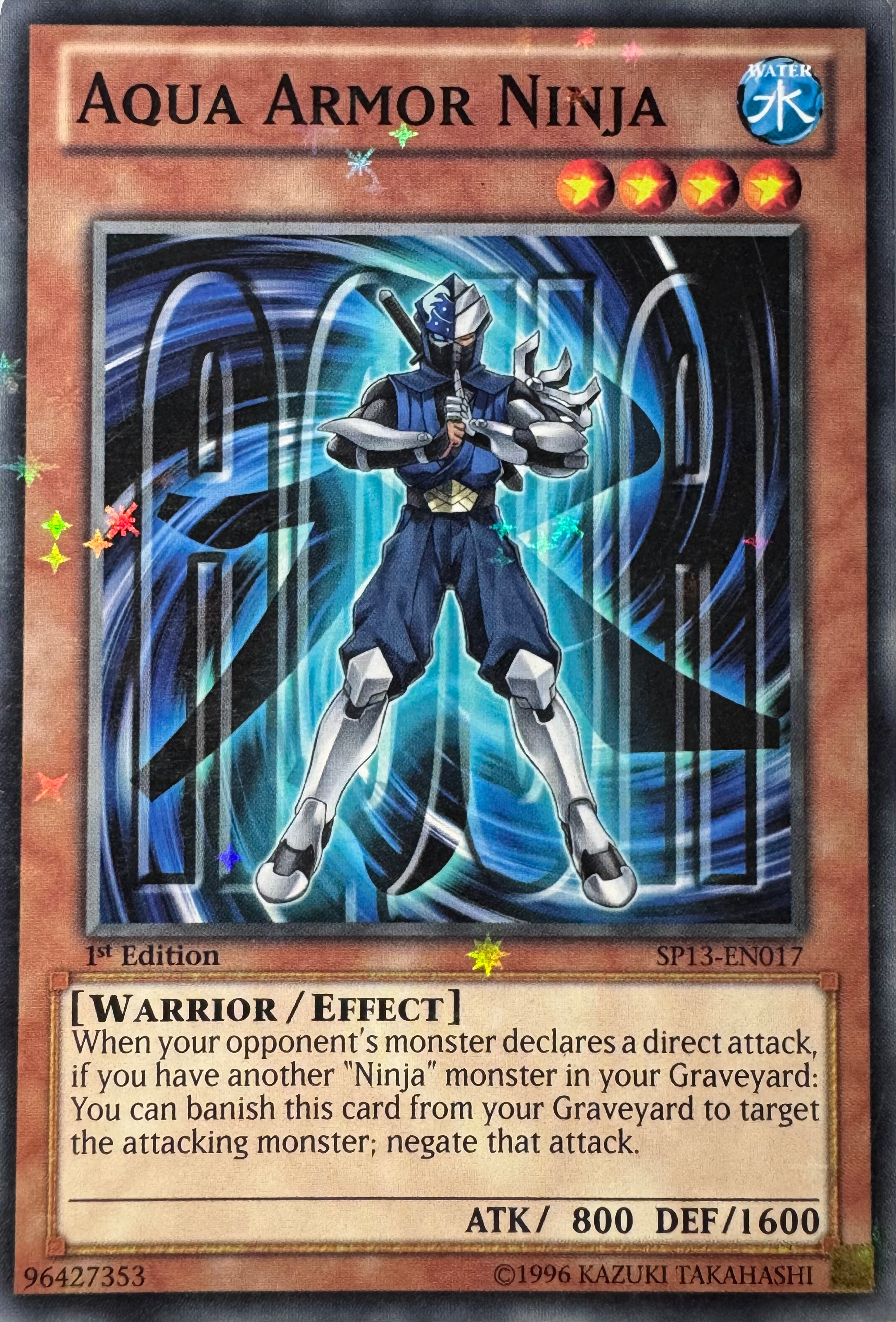 Yugioh! Aqua Armor Ninja Sp13-en017 1st Edition (Starfoil)