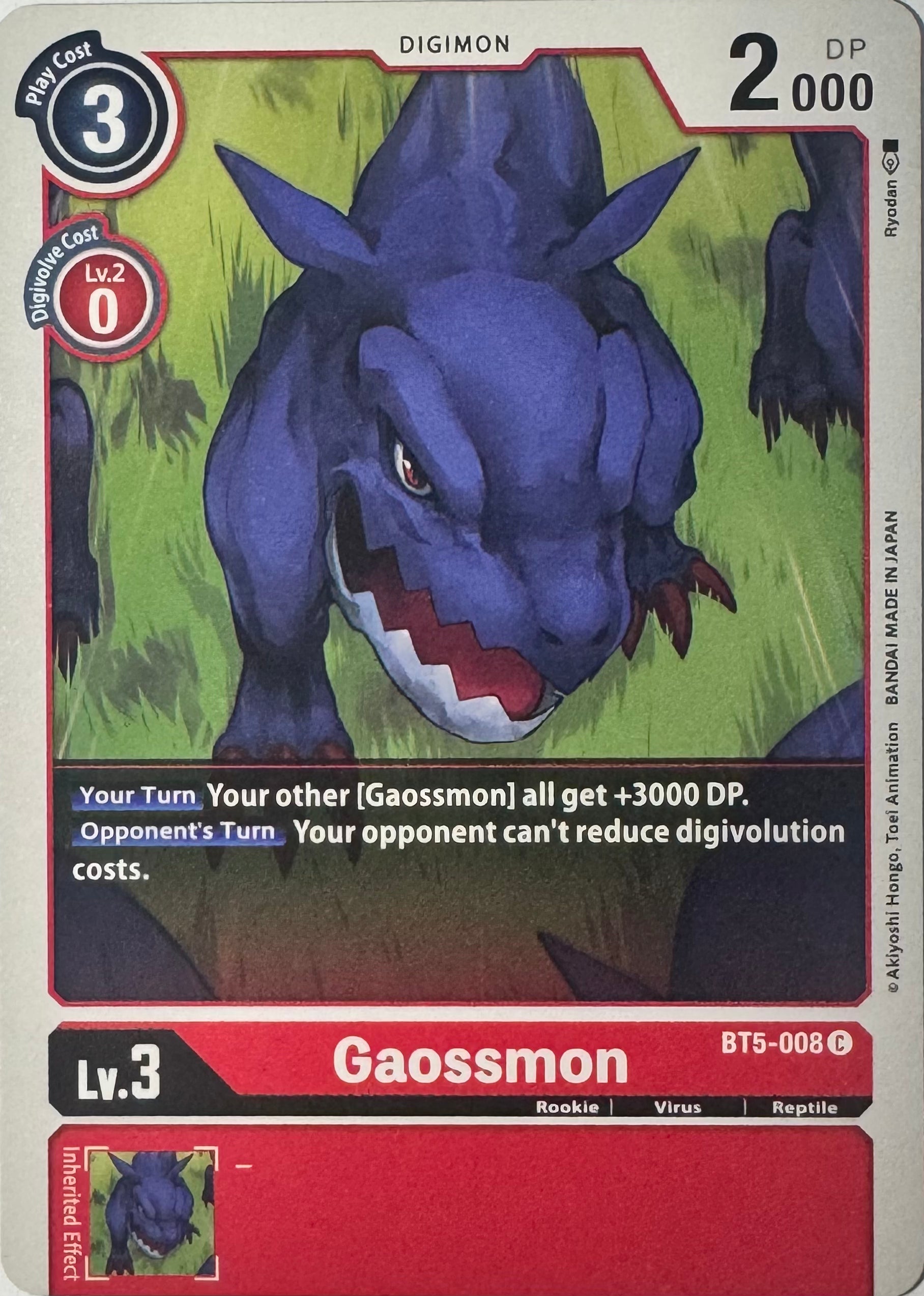 Digimon Tcg Gaossmon Bt5-008
