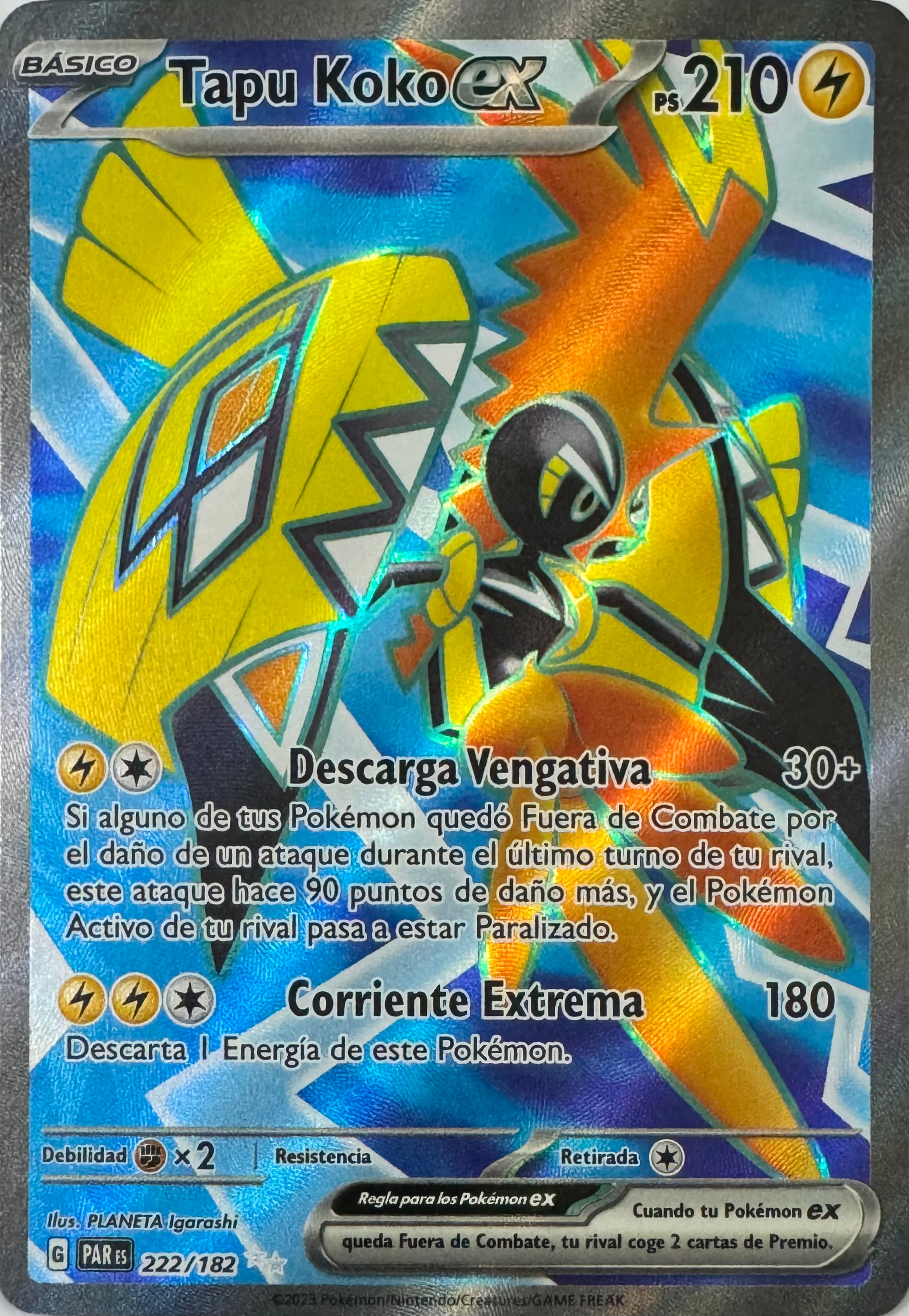 Pokemon Tcg Tapu Koko Ex 222/182 (Español)