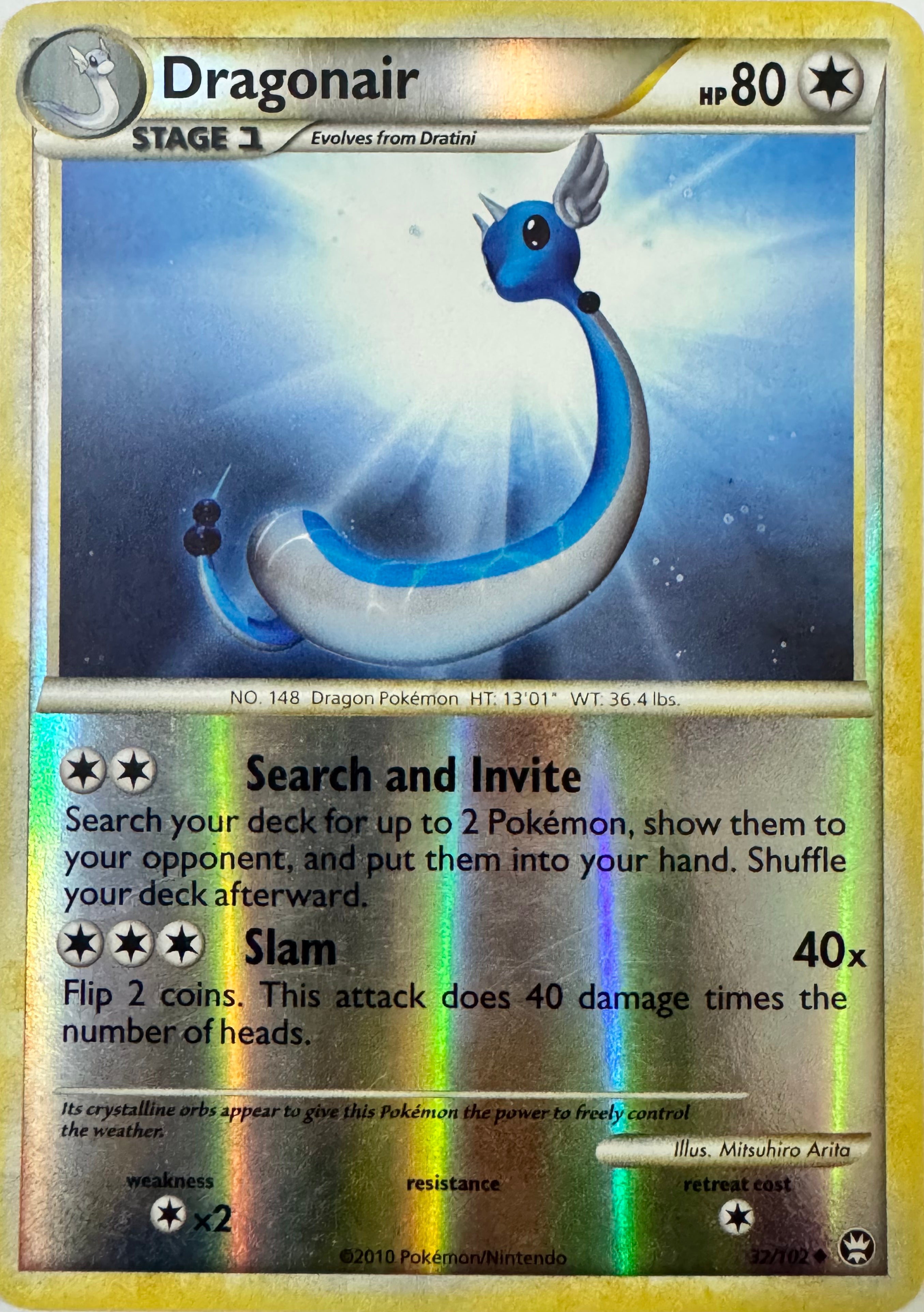 Pokemon Tcg Dragonair 32/102 Reverse
