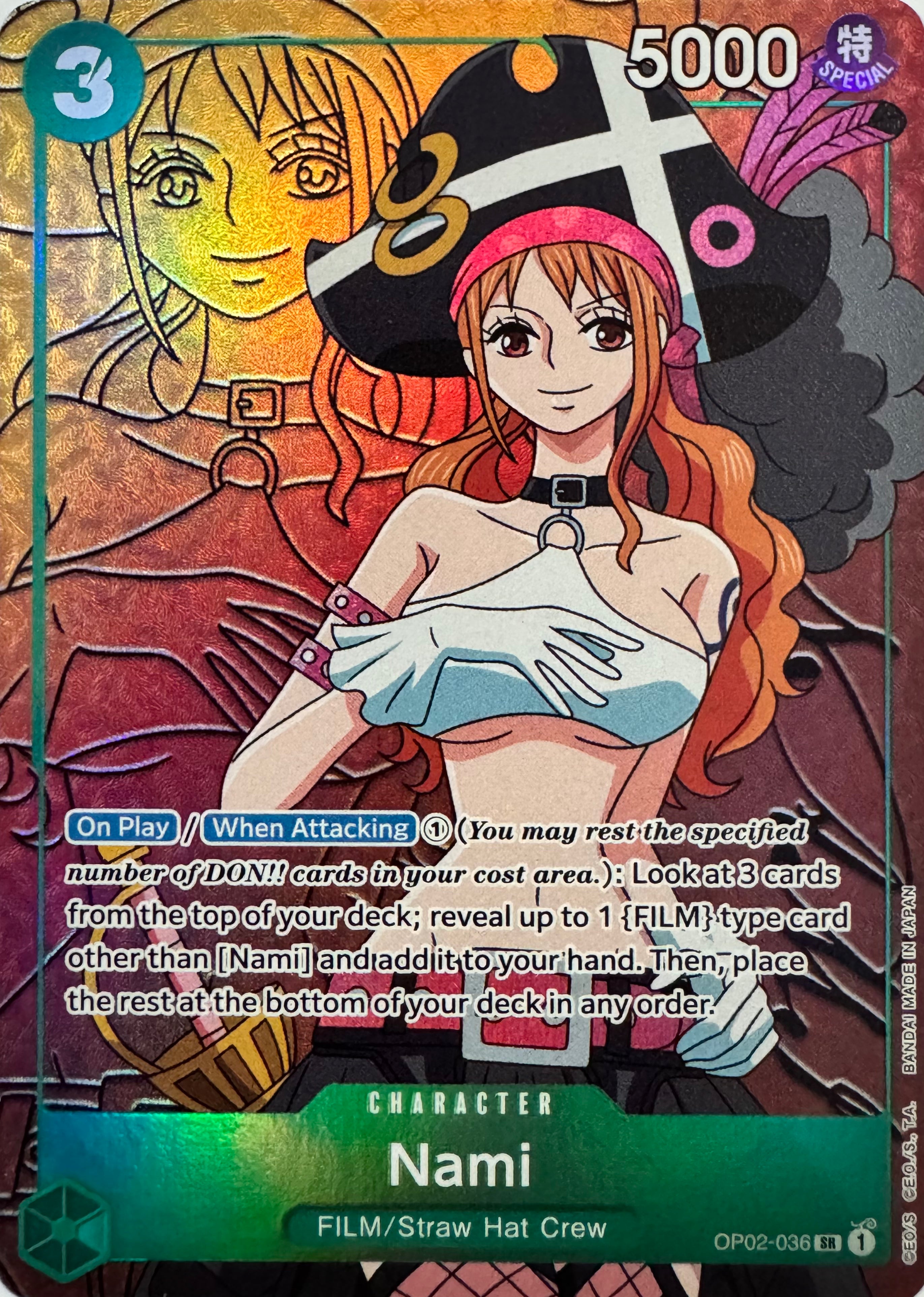 One Piece Tcg Nami Op02-036 Foil