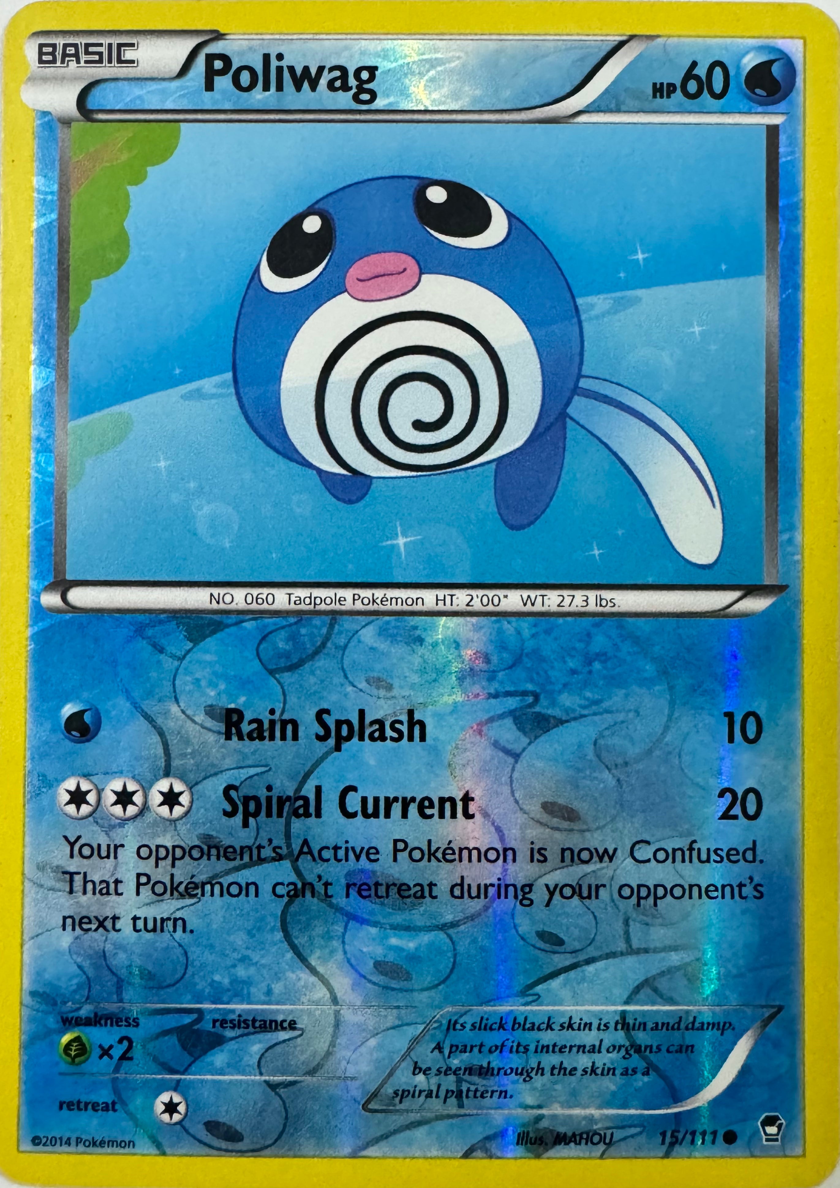 Pokemon Tcg Poliwag 15/111 Reverse
