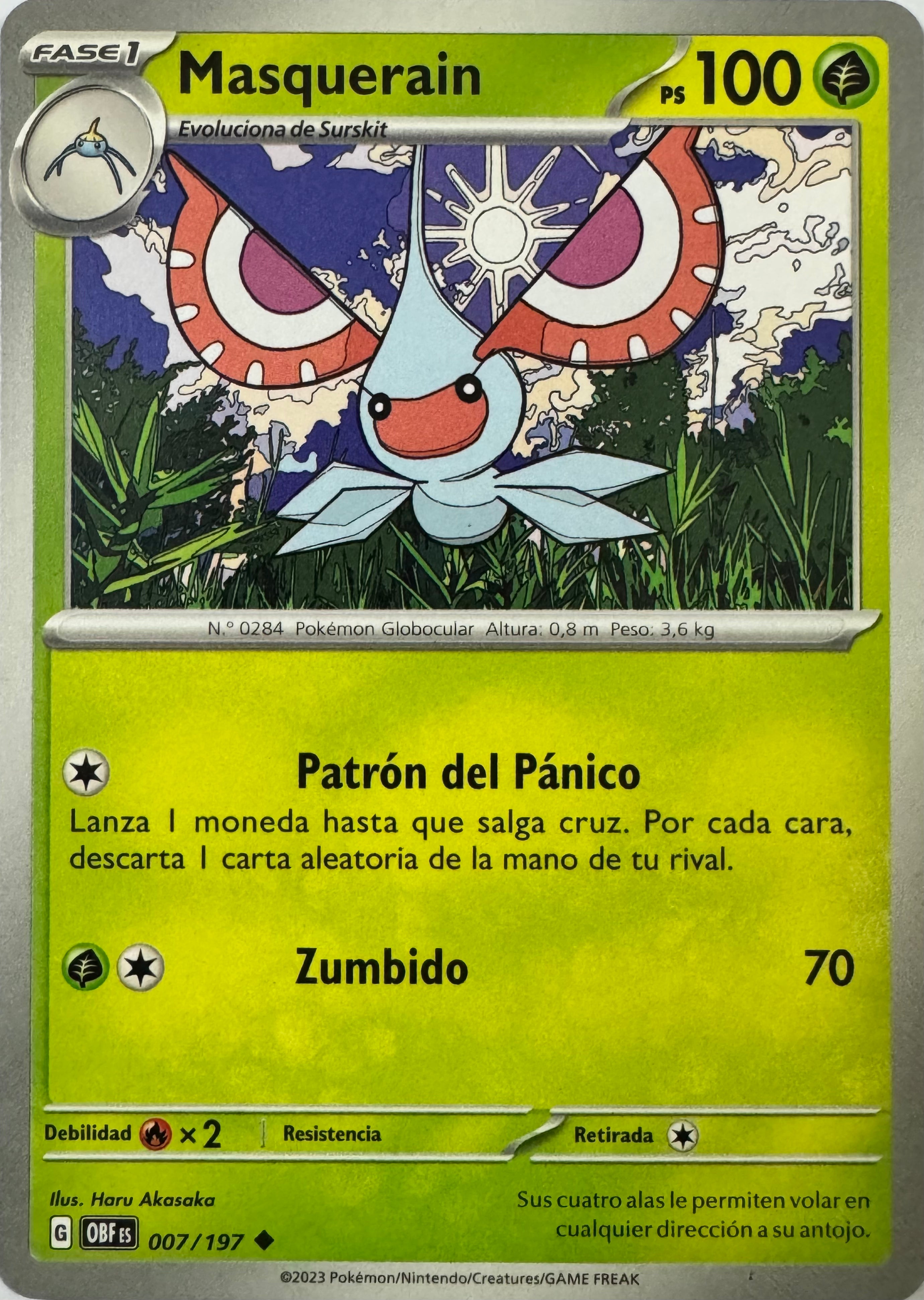 Pokemon Tcg Masquerain 007/197 (Español)