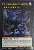 Yugioh! Eclipse, Dragon Ruler of Catastrophes ALIN-EN048 1st Edition Ultra