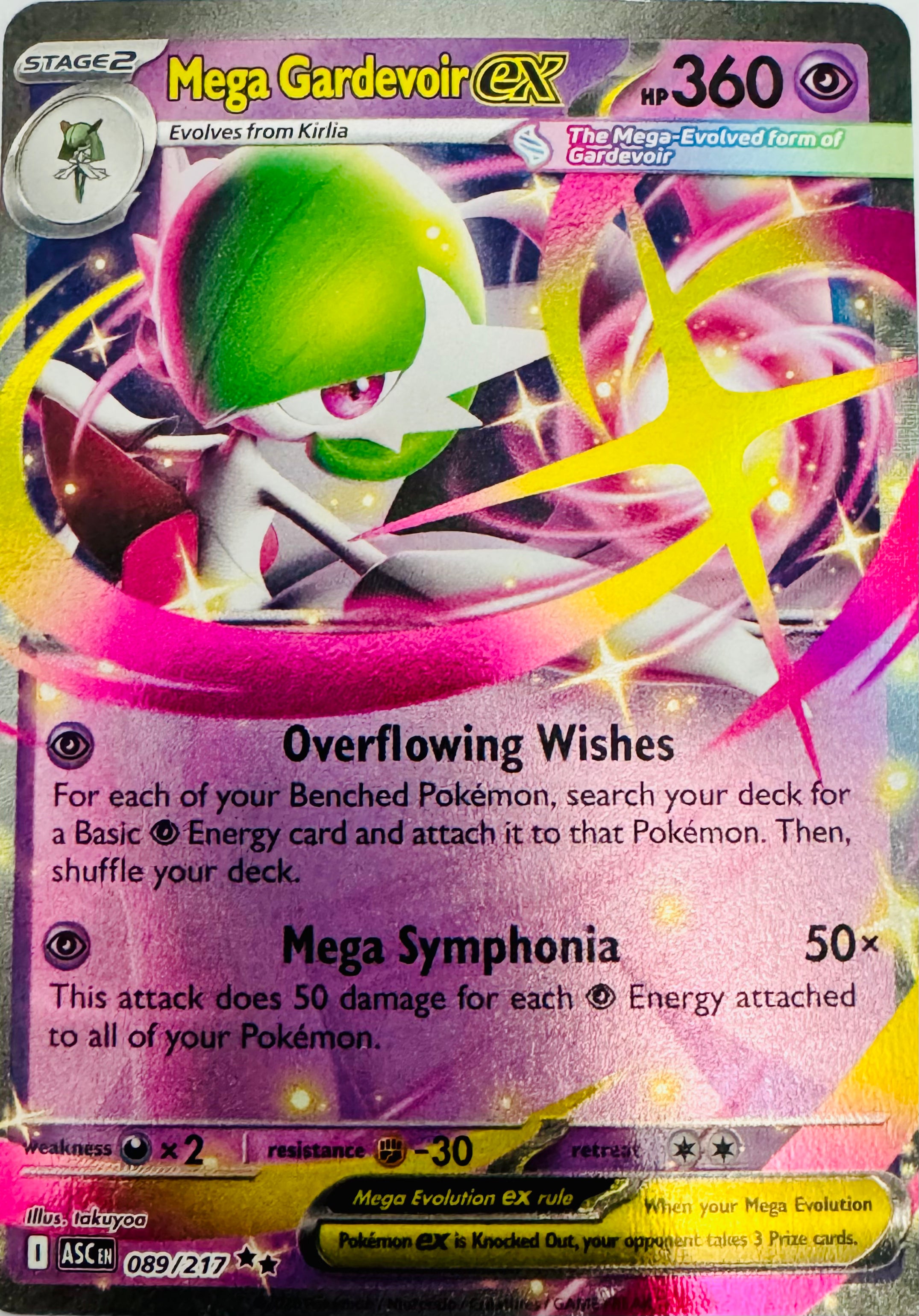 Pokémon Tcg Mega Gardevoir Ex 089/217