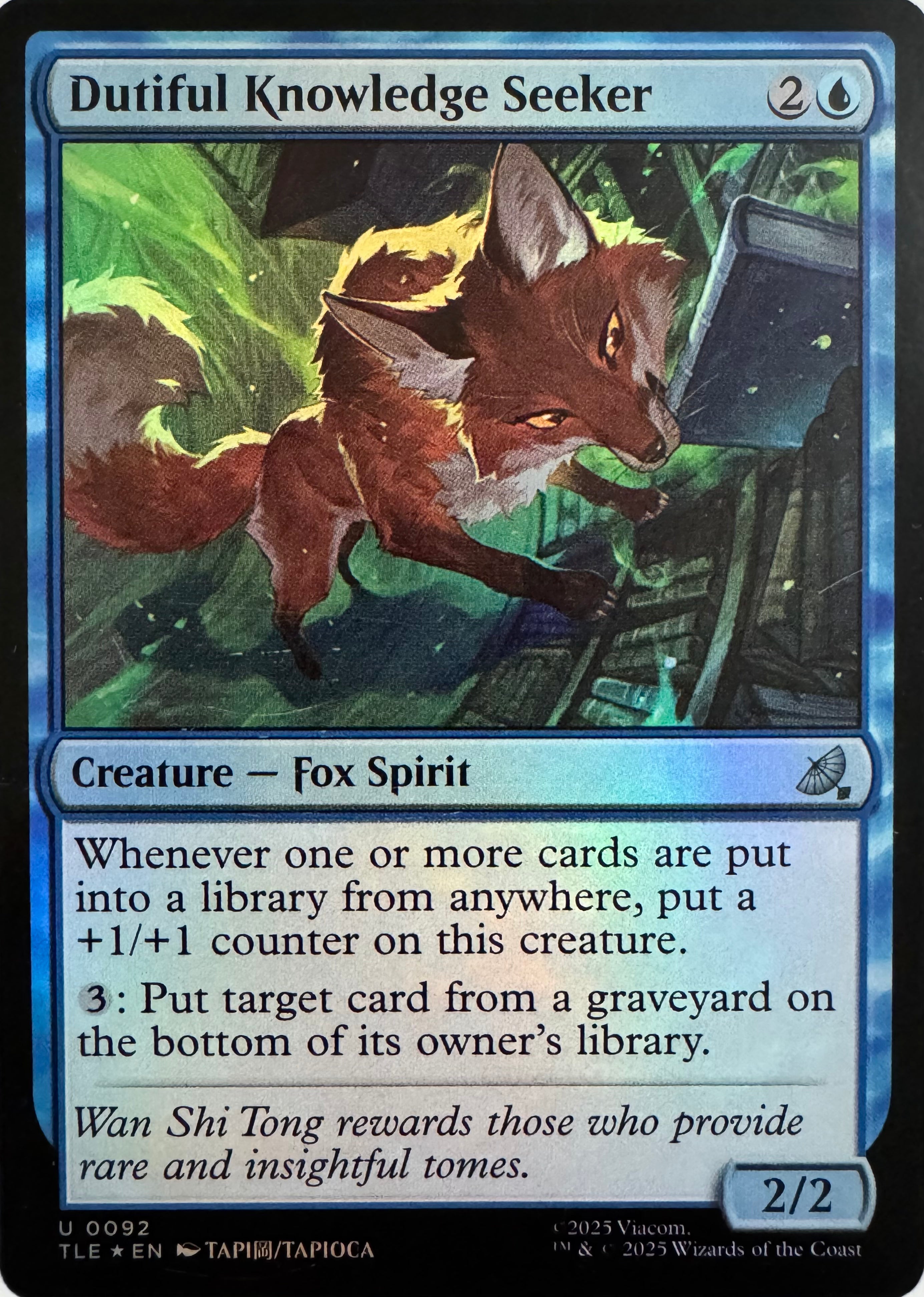Magic Dutiful Knowledge Seeker 0092 Foil