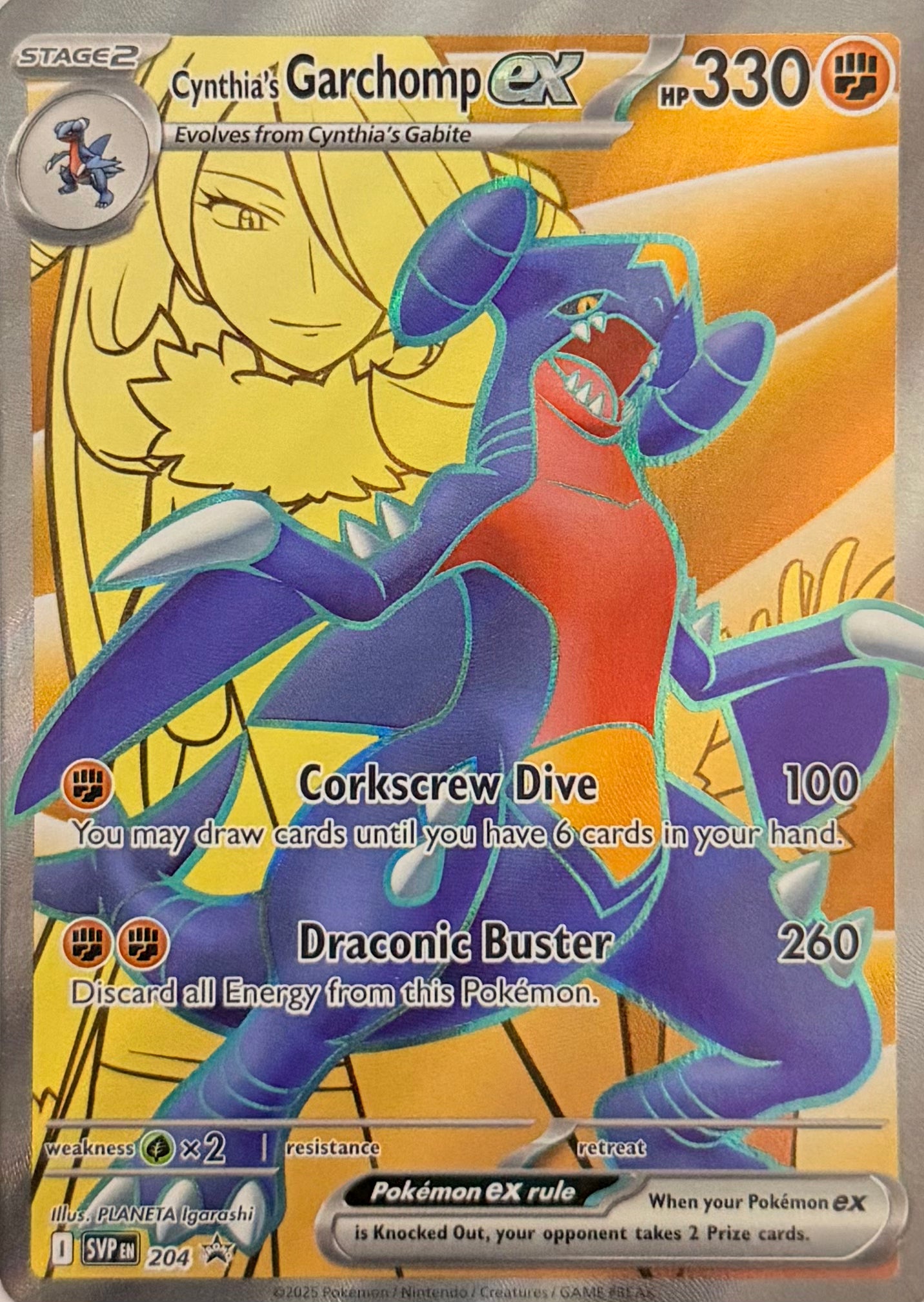 Pokemon Tcg Cynthia’s Garchomp Ex 204 Promo