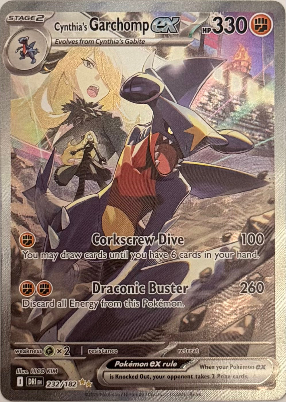 Pokemon Tcg Cynthia’s Garchomp Ex 232/182