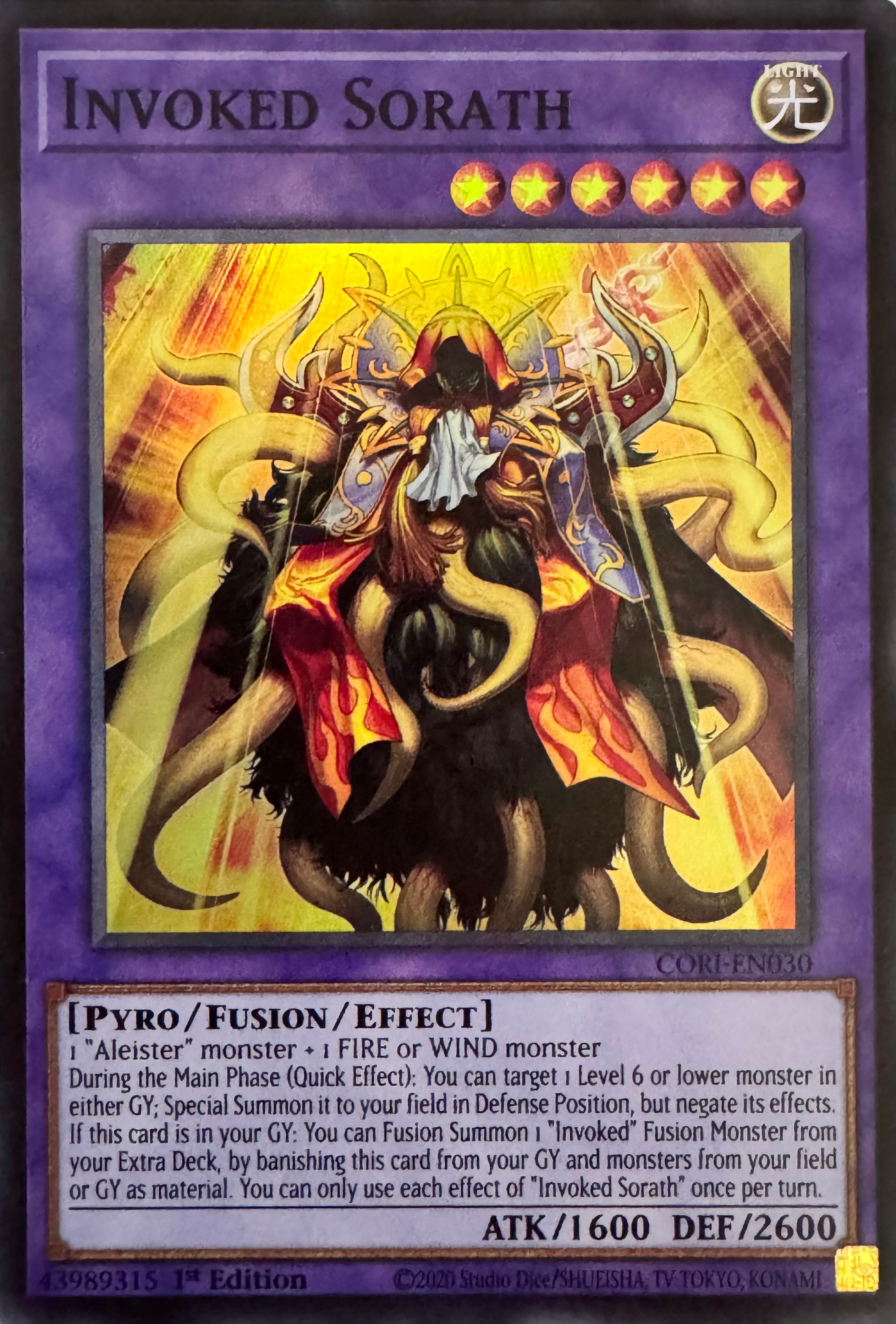 Yugioh! Invoked Sorath Cori-en030 1st Edition Super
