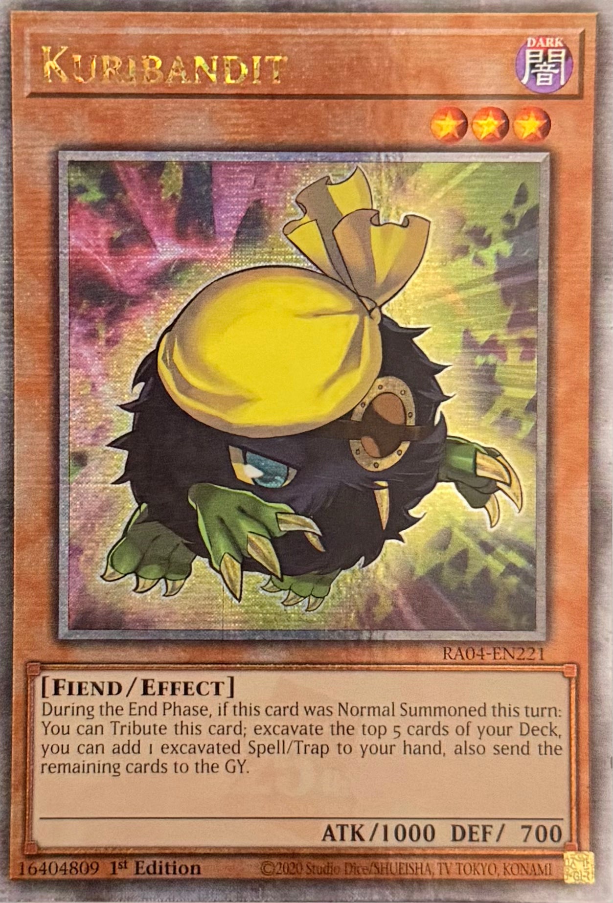 Yugioh! Kuribandit RA04-EN221 Quarter Century