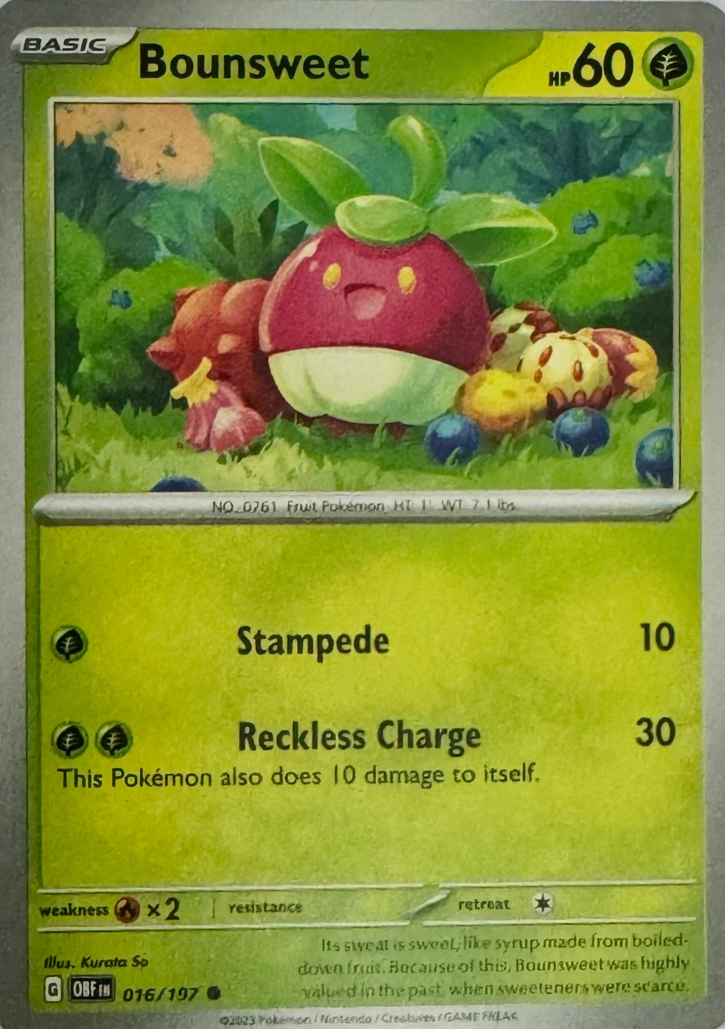 Pokemon Tcg Bounsweet 016/197