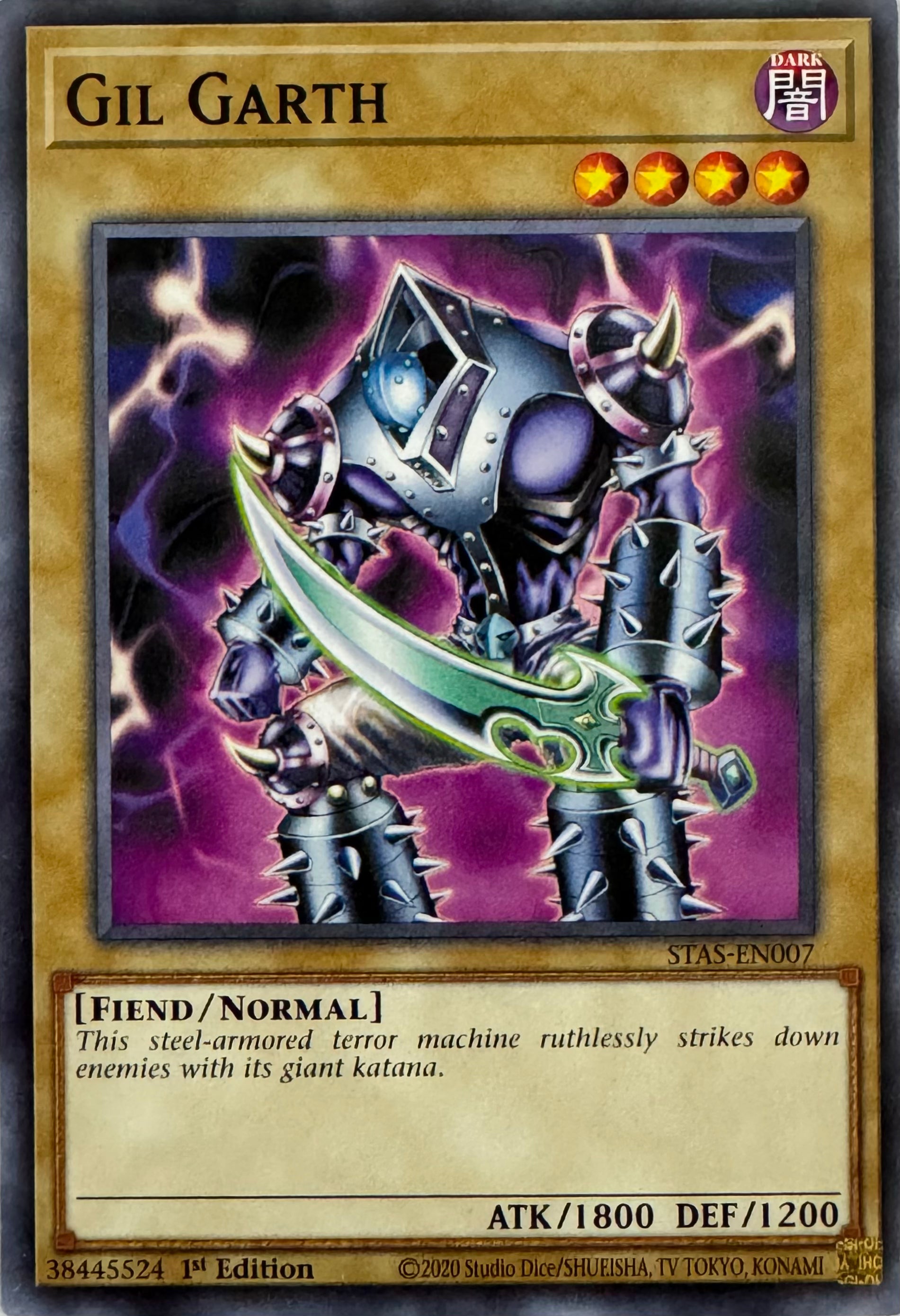Yugioh! Gil Garth Stas-en007 1st Edition