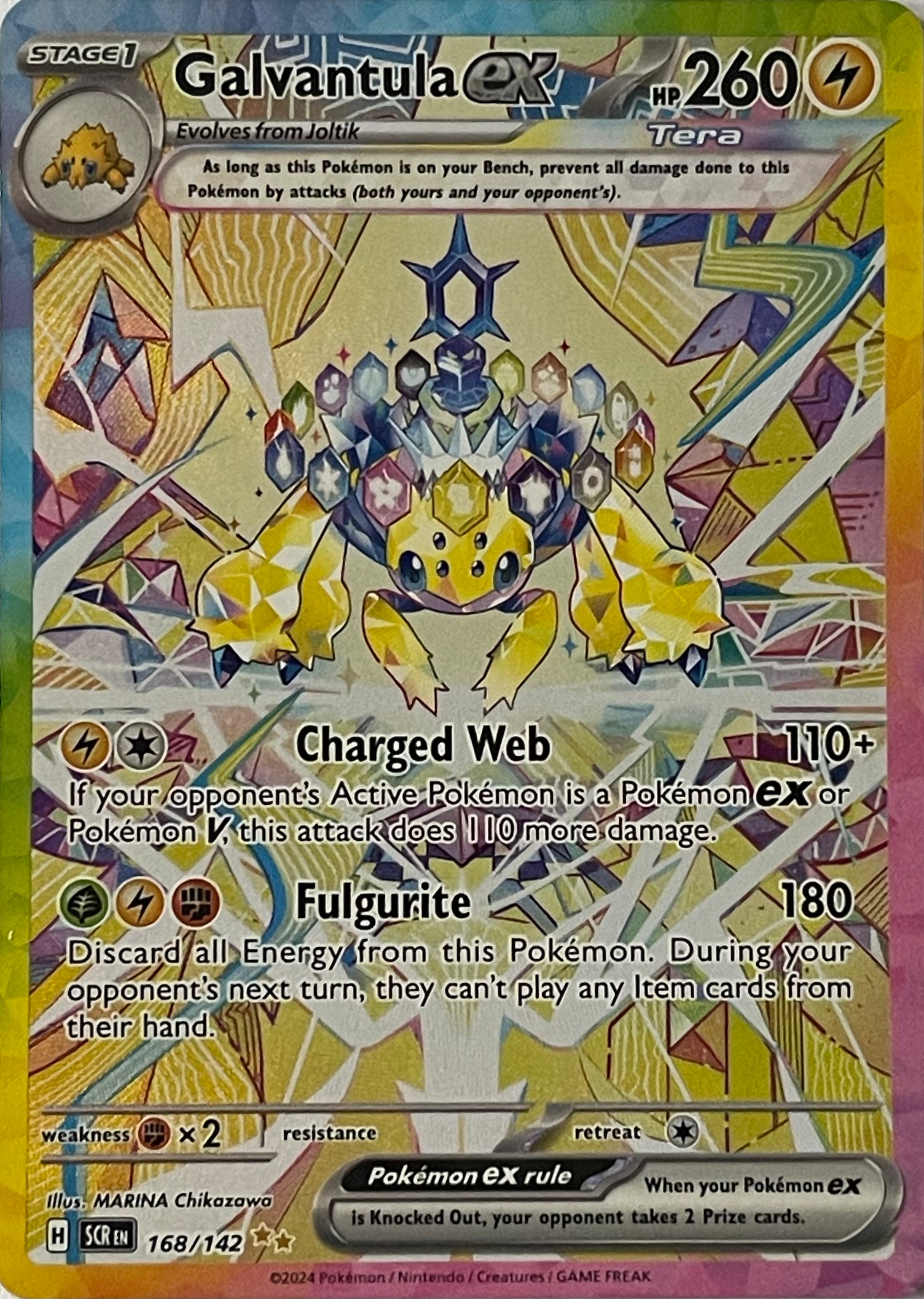 Pokemon Tcg Galvantula Ex 168/142
