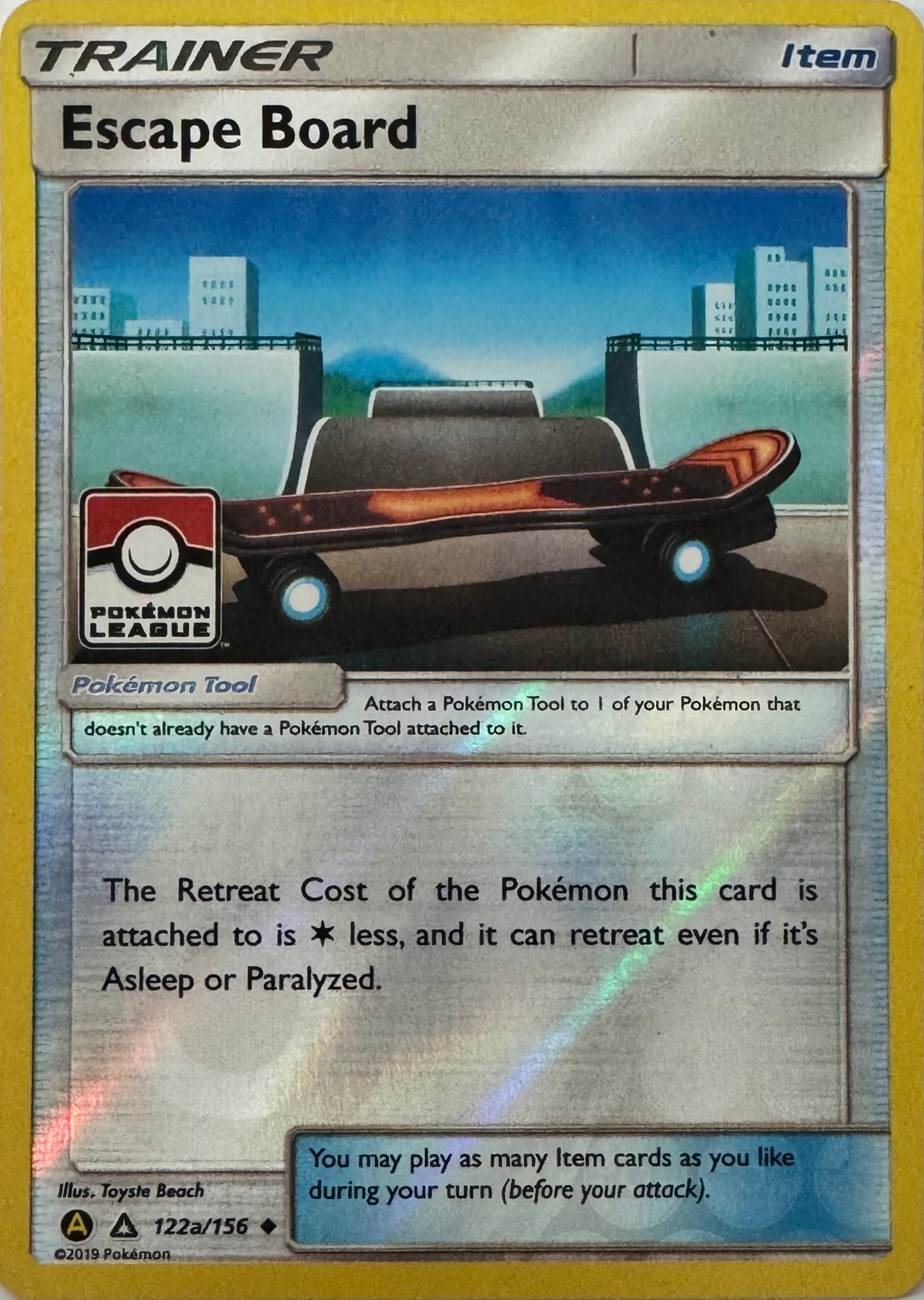 Pokemon Tcg Escape Board 122a/156 Reverse (Liga)