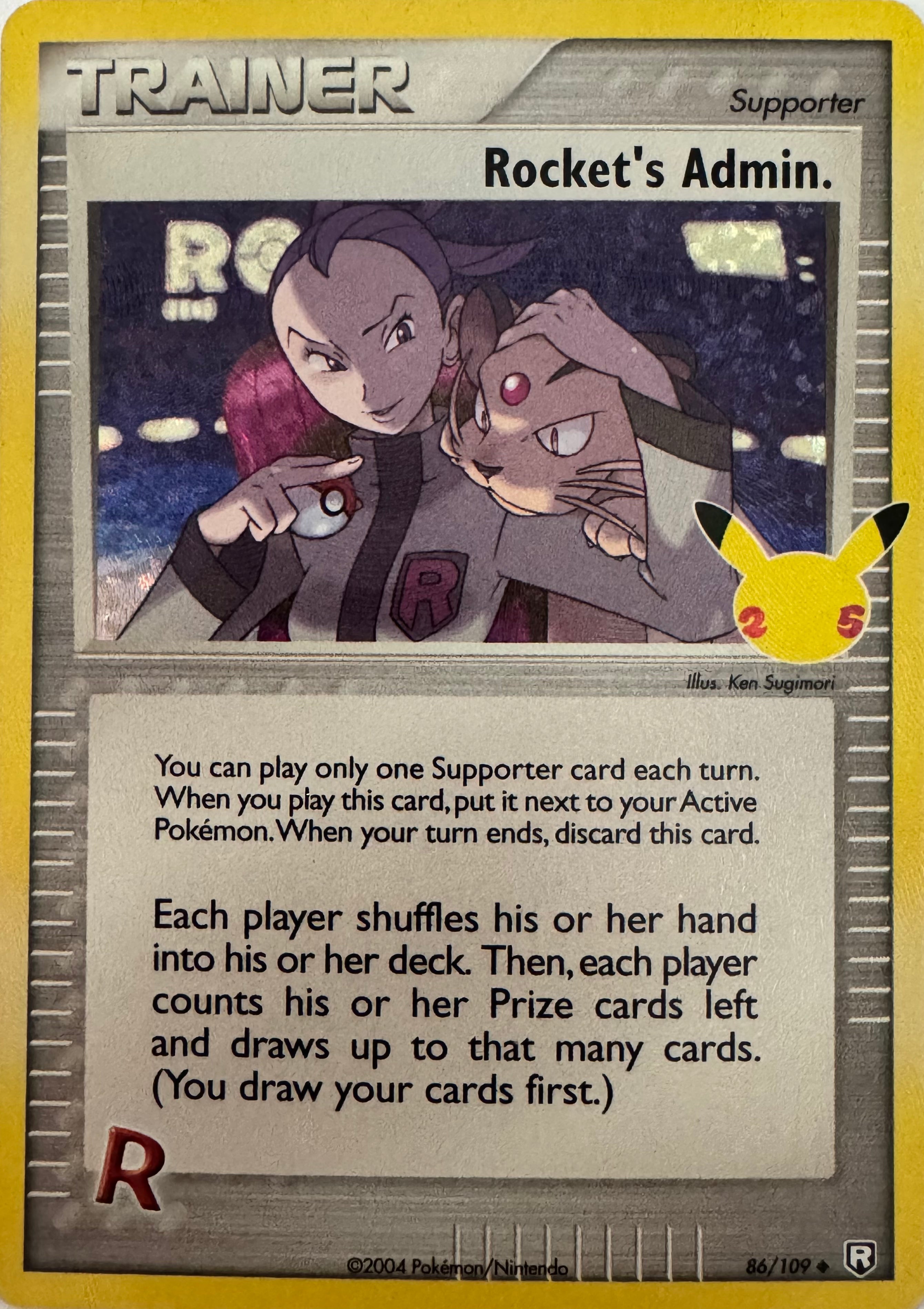 Pokemon Tcg Rocket's Admin 86/109 Holo (CLB)