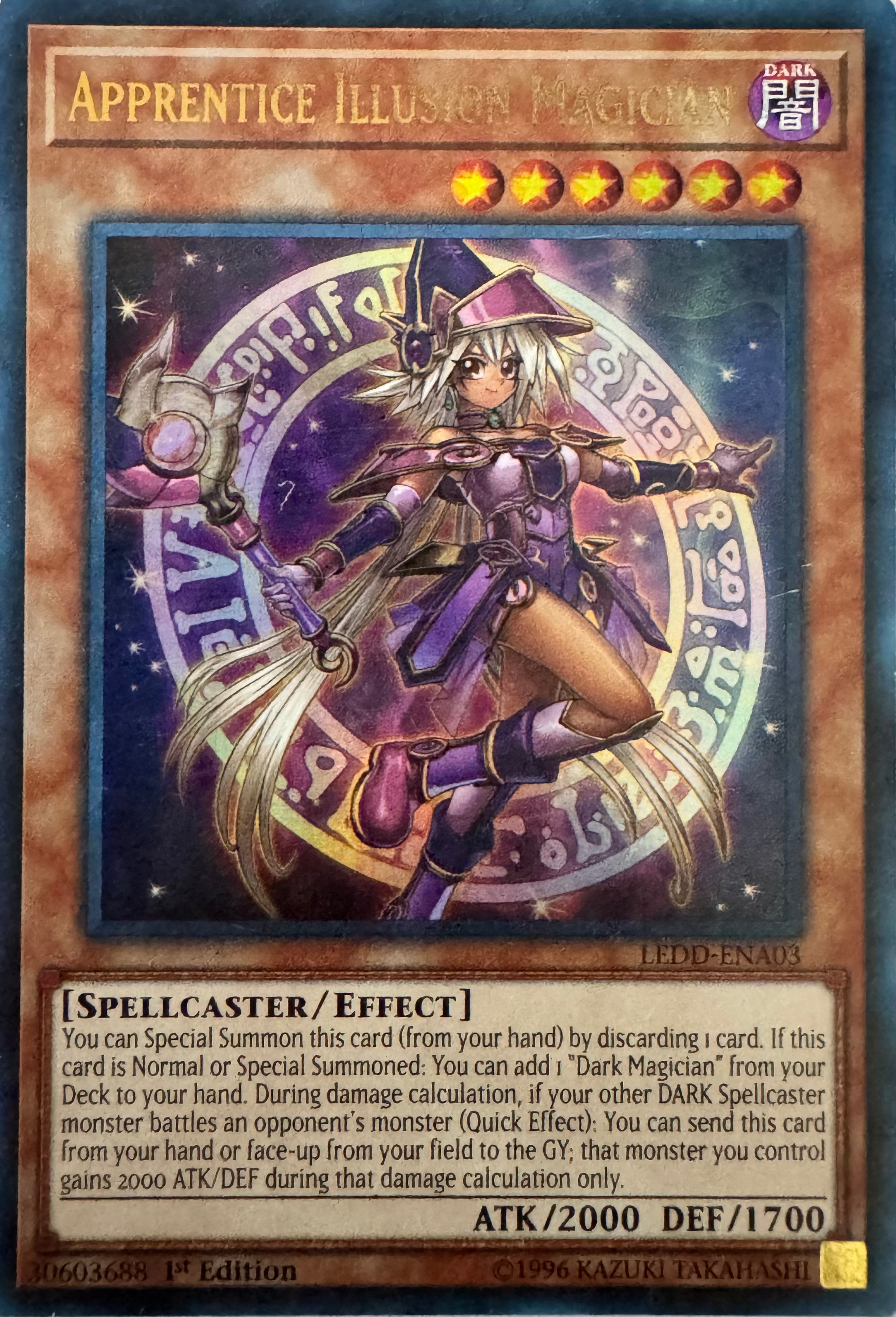 Yugioh! Apprentice Illusion Magician Ledd-ena03 1st Edition Ultra