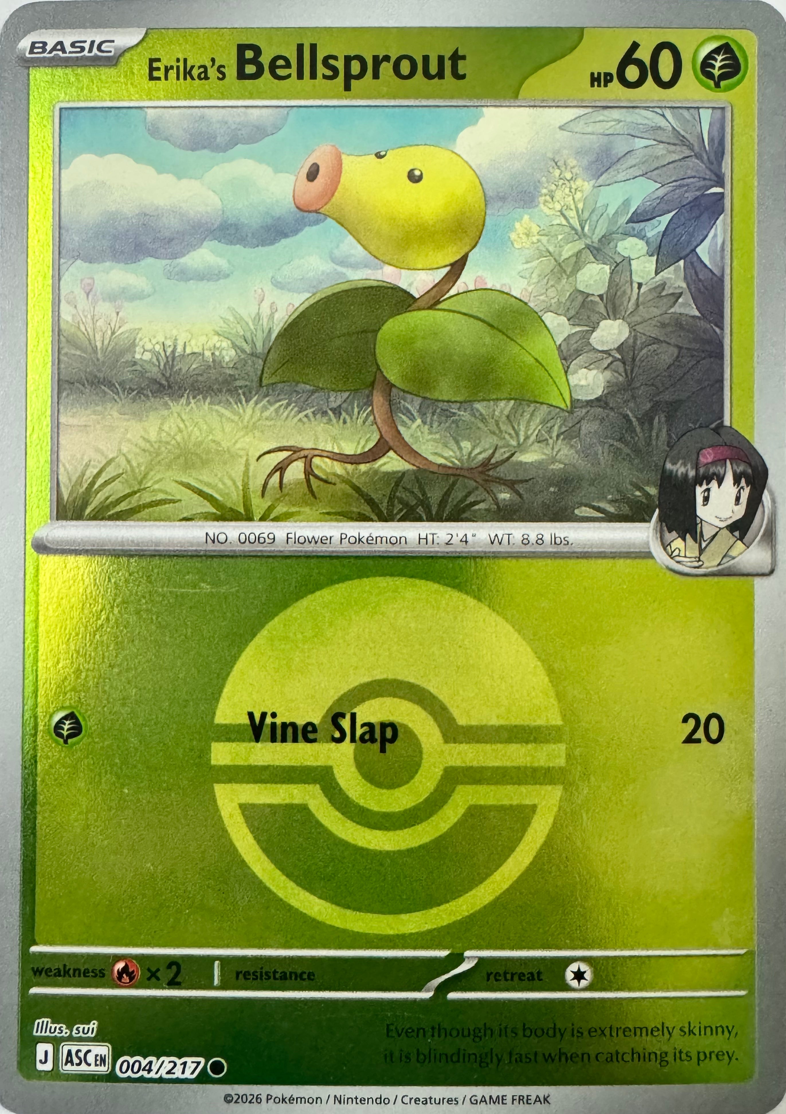 Pokemon Tcg Ericka's Bellsprout 004/217 (Poke Ball)