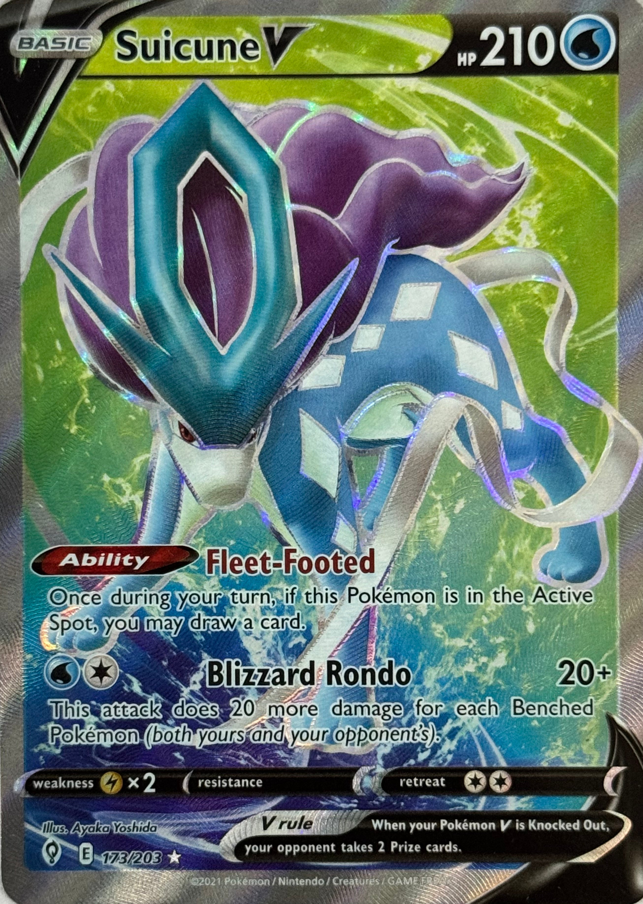 Pokemon Tcg Suicune V 173/203