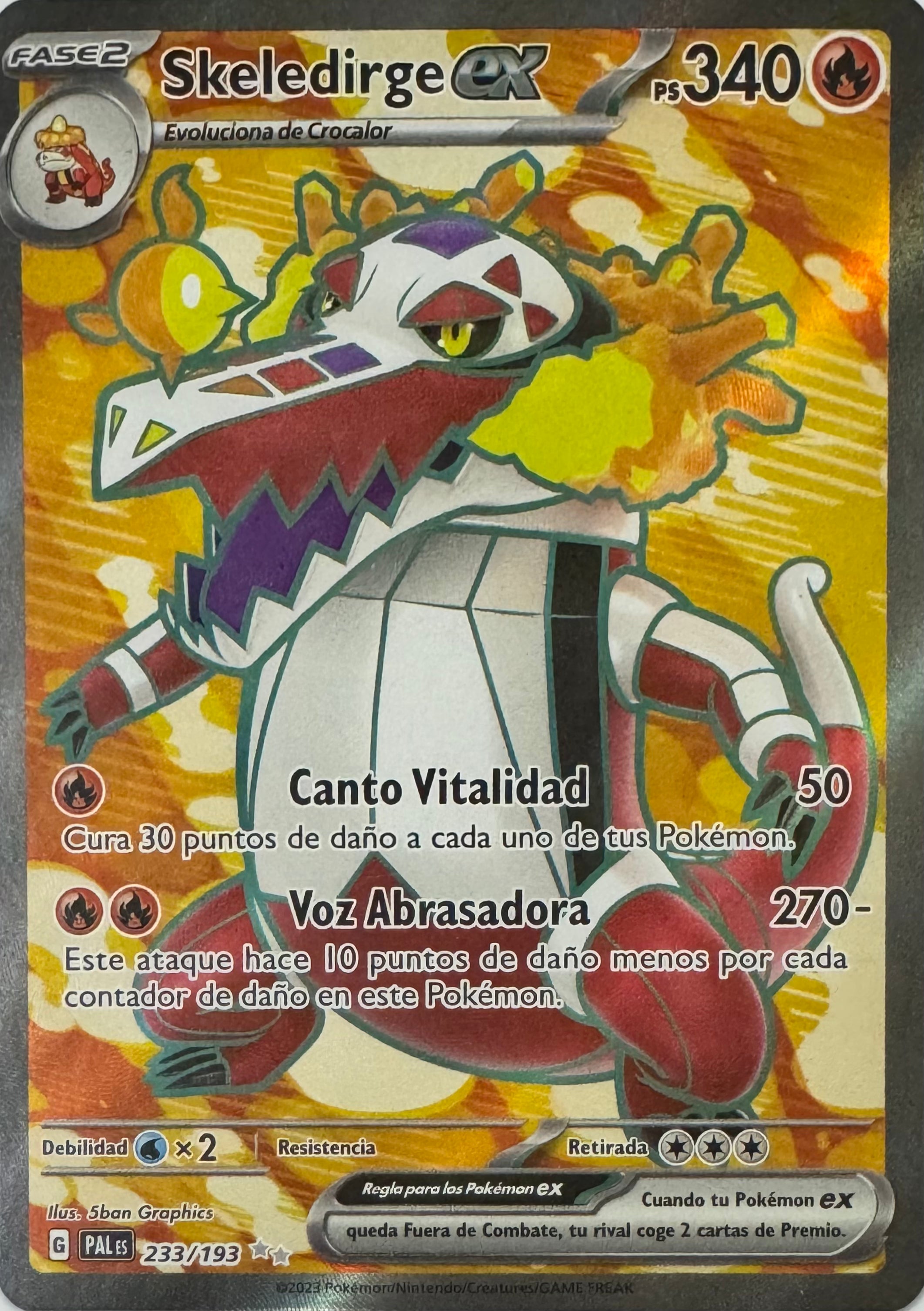 Pokemon Tcg Skeledirge Ex 233/193 (Español)