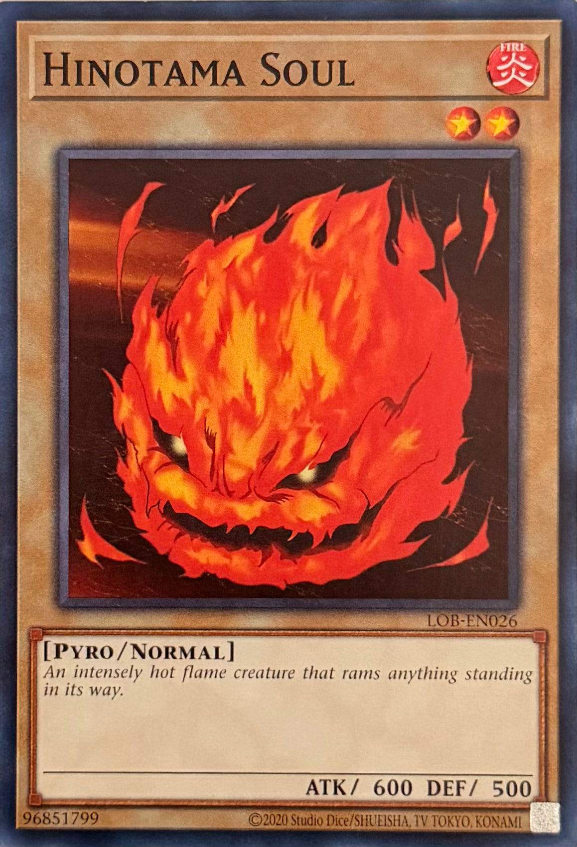 Yugioh! Hinotama Soul LOB-EN026