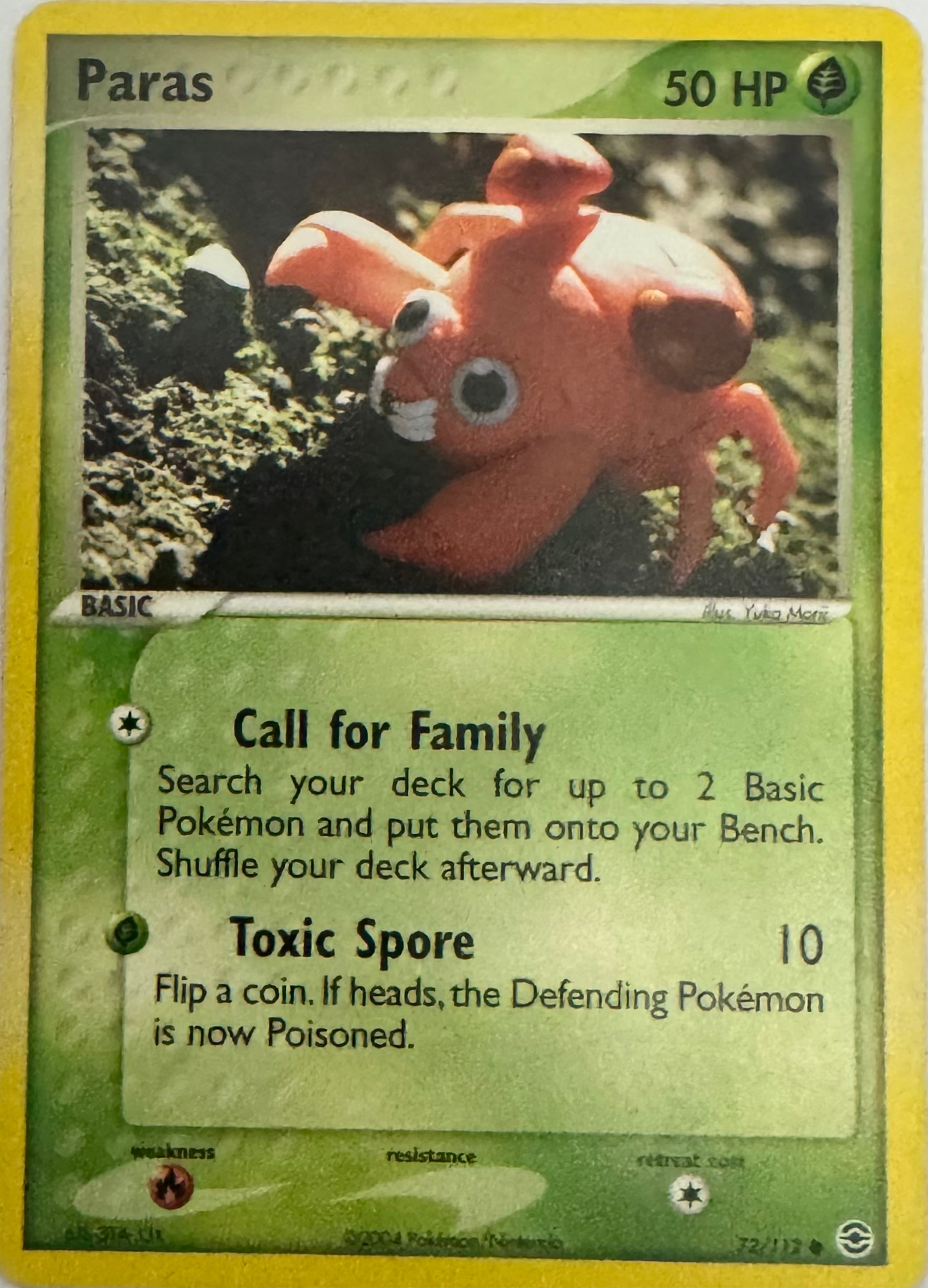 Pokémon Tcg Paras 72/112
