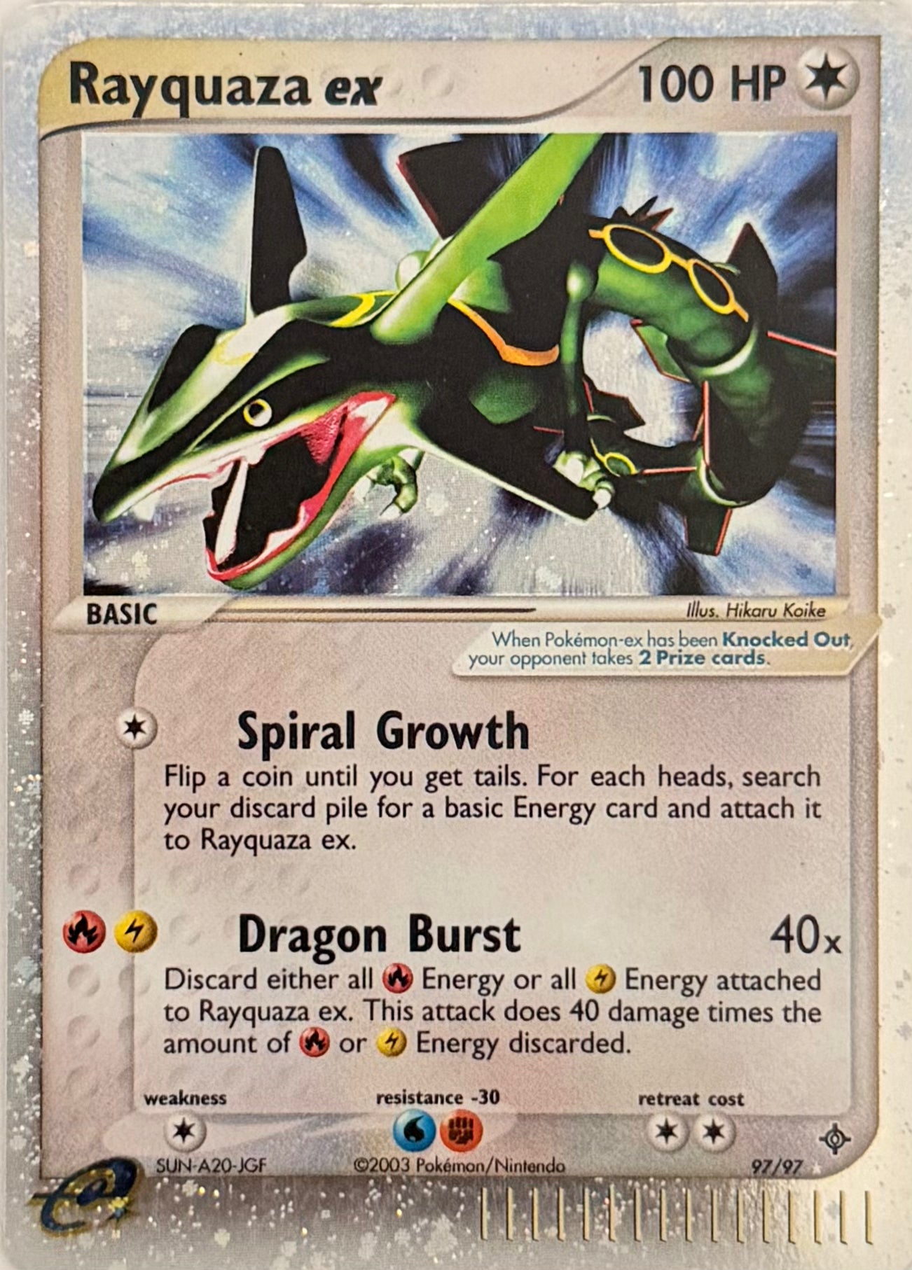 Pokemon Tcg Rayquaza Ex 97/97