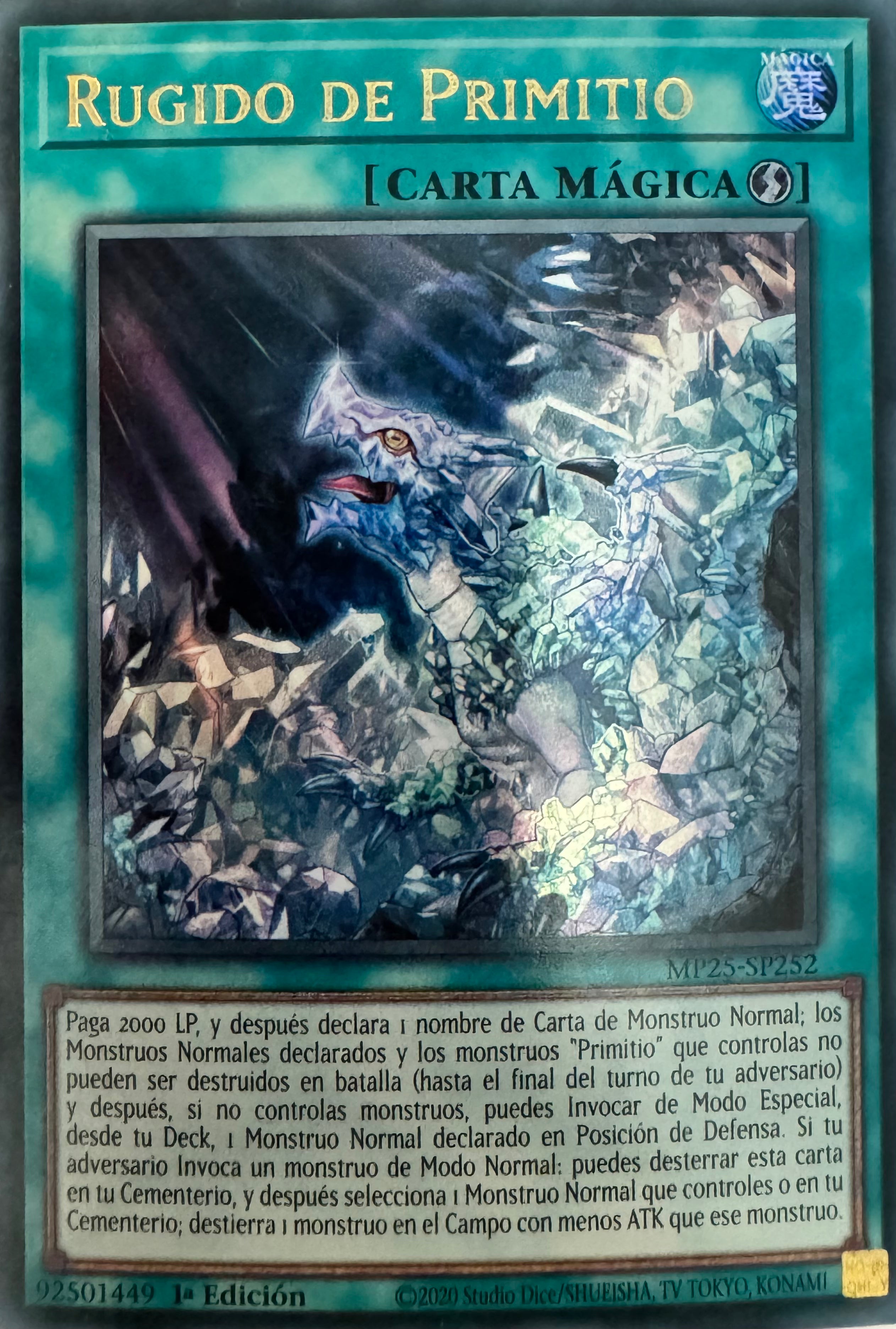 Yugioh! Rugido De Primitivo MP25-SP252 1ª Edición