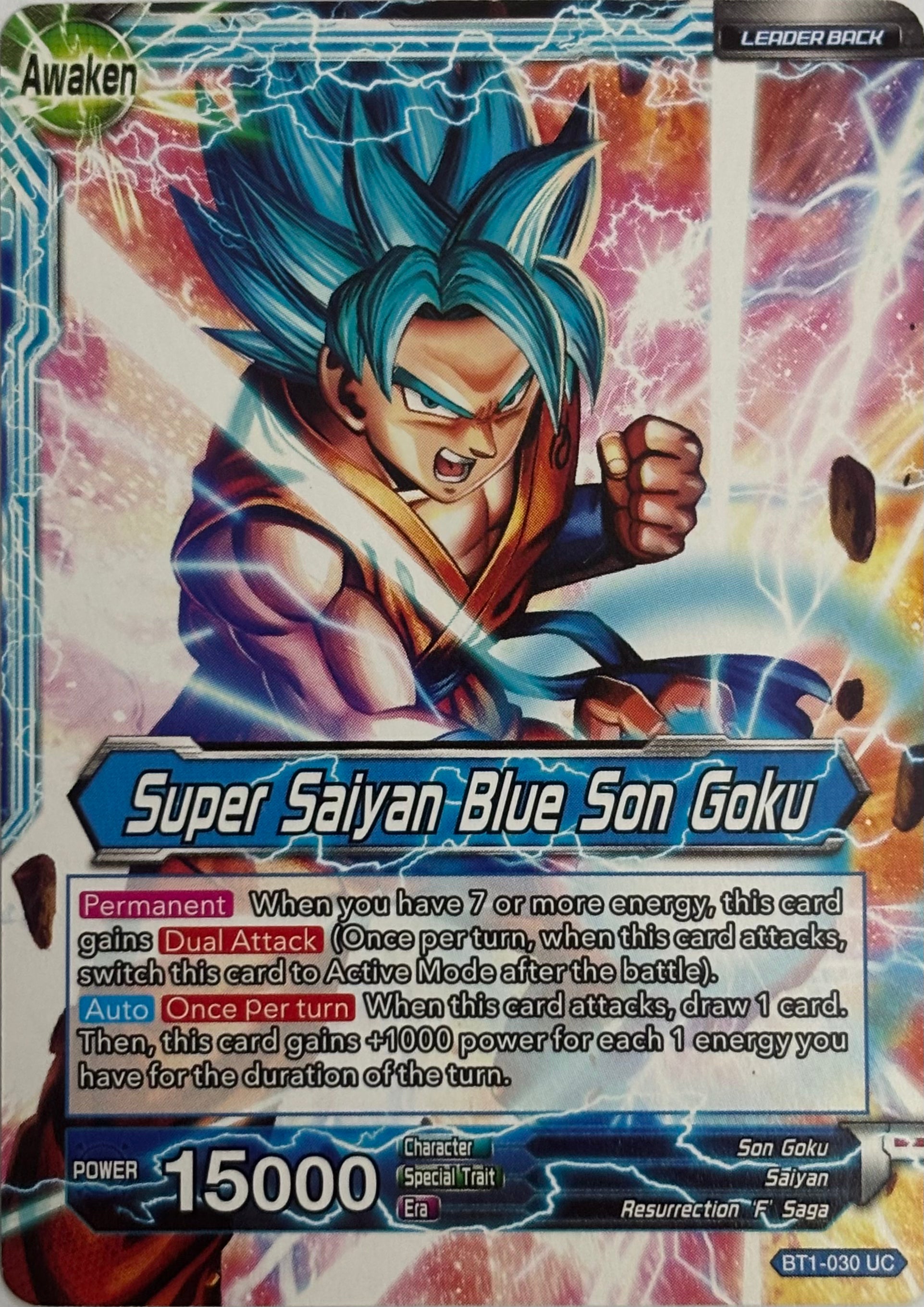 Dragon Ball Tcg Son Goku // Super Saiyan Blue Son Goku BT1-030
