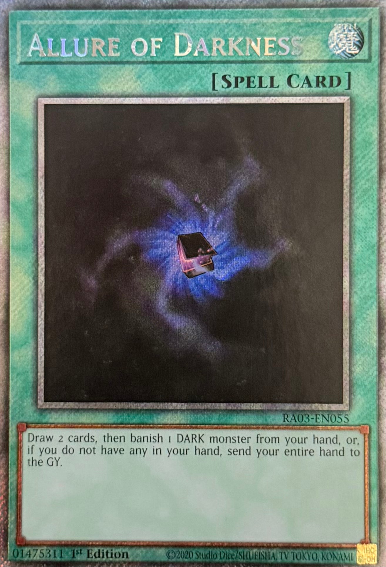 Yugioh! Allure Of Darkness RA03-EN055 Platinum