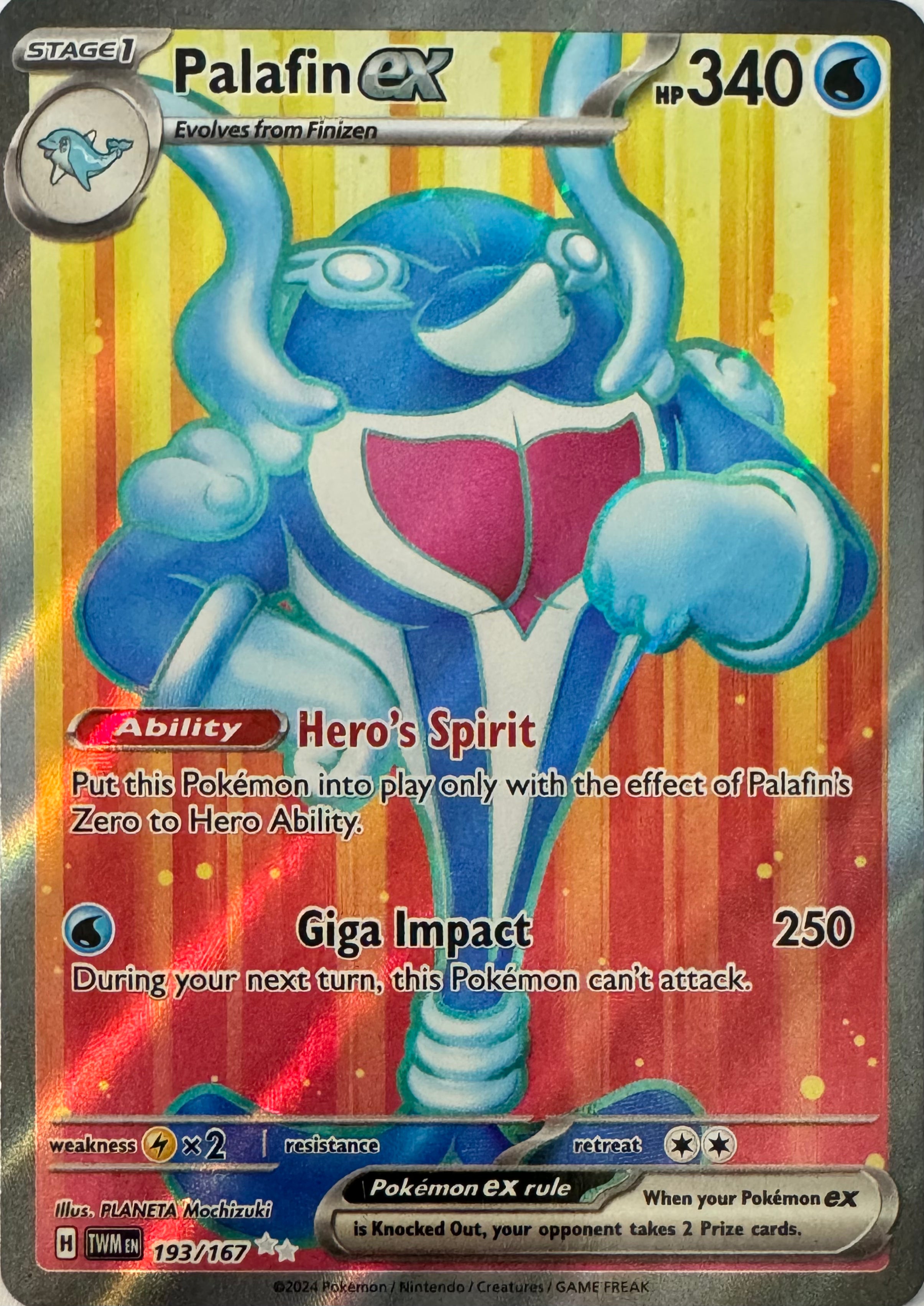 Pokemon Tcg Palafin Ex 193/167