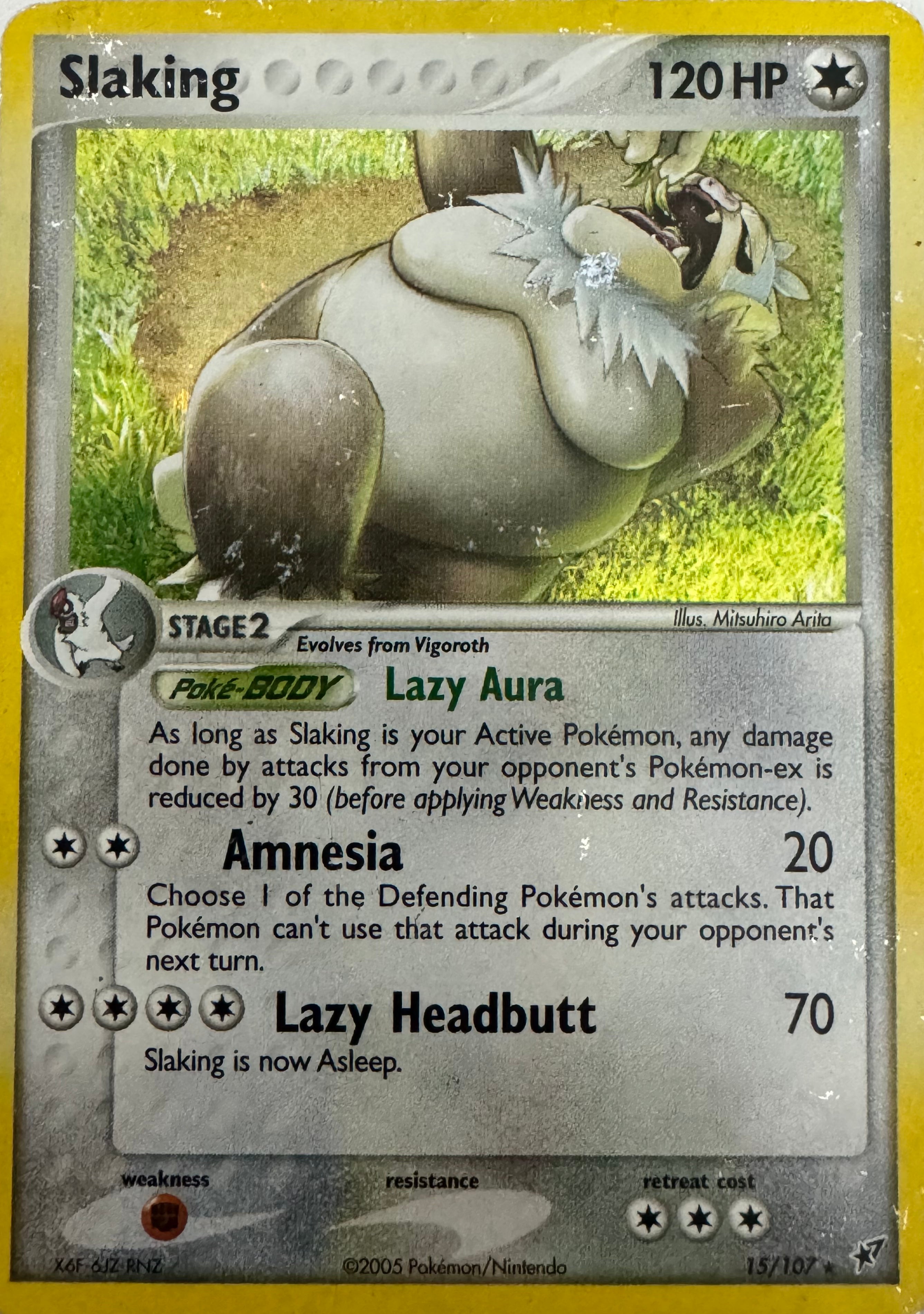 Pokemon Tcg Slaking 15/107 Holo (DMG)
