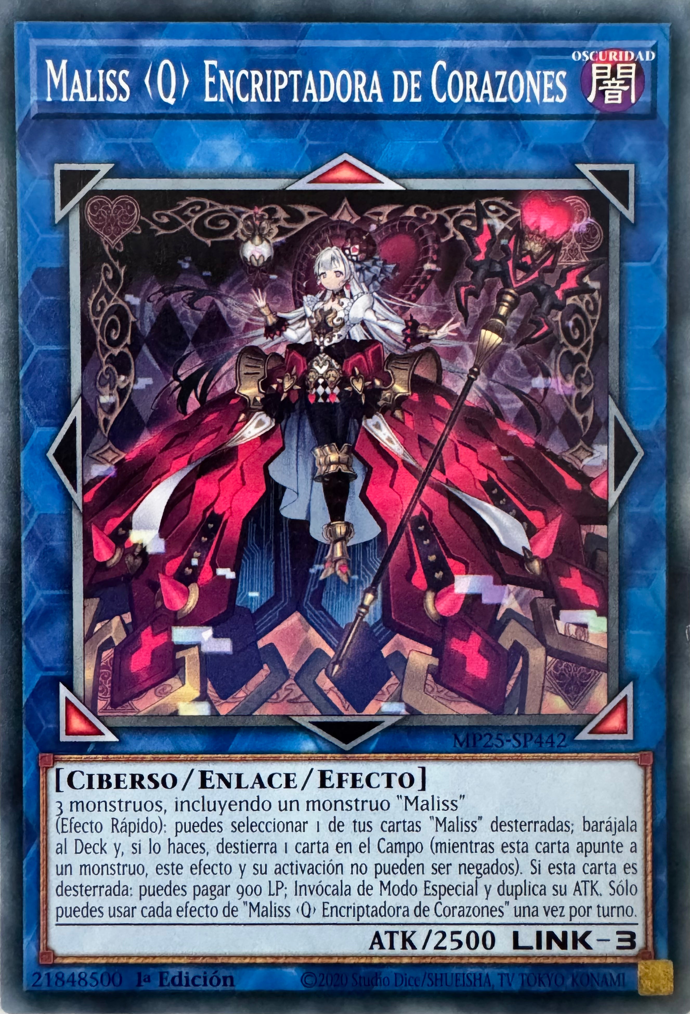 Yugioh! Maliss <Q> Encriptadora De Corazones Mp25-sp442 1a Edición