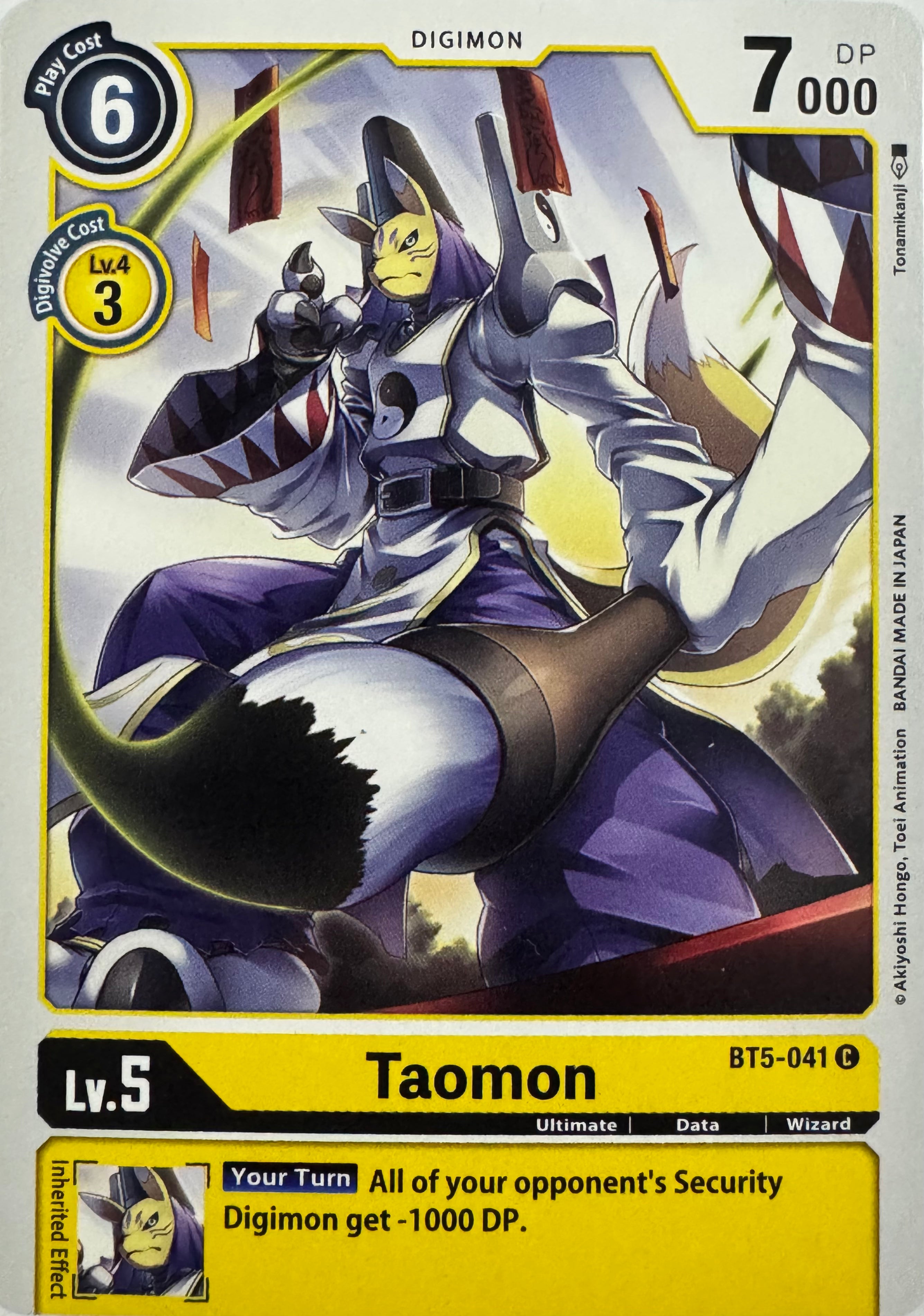 Digimon Tcg Taomon Bt5-041