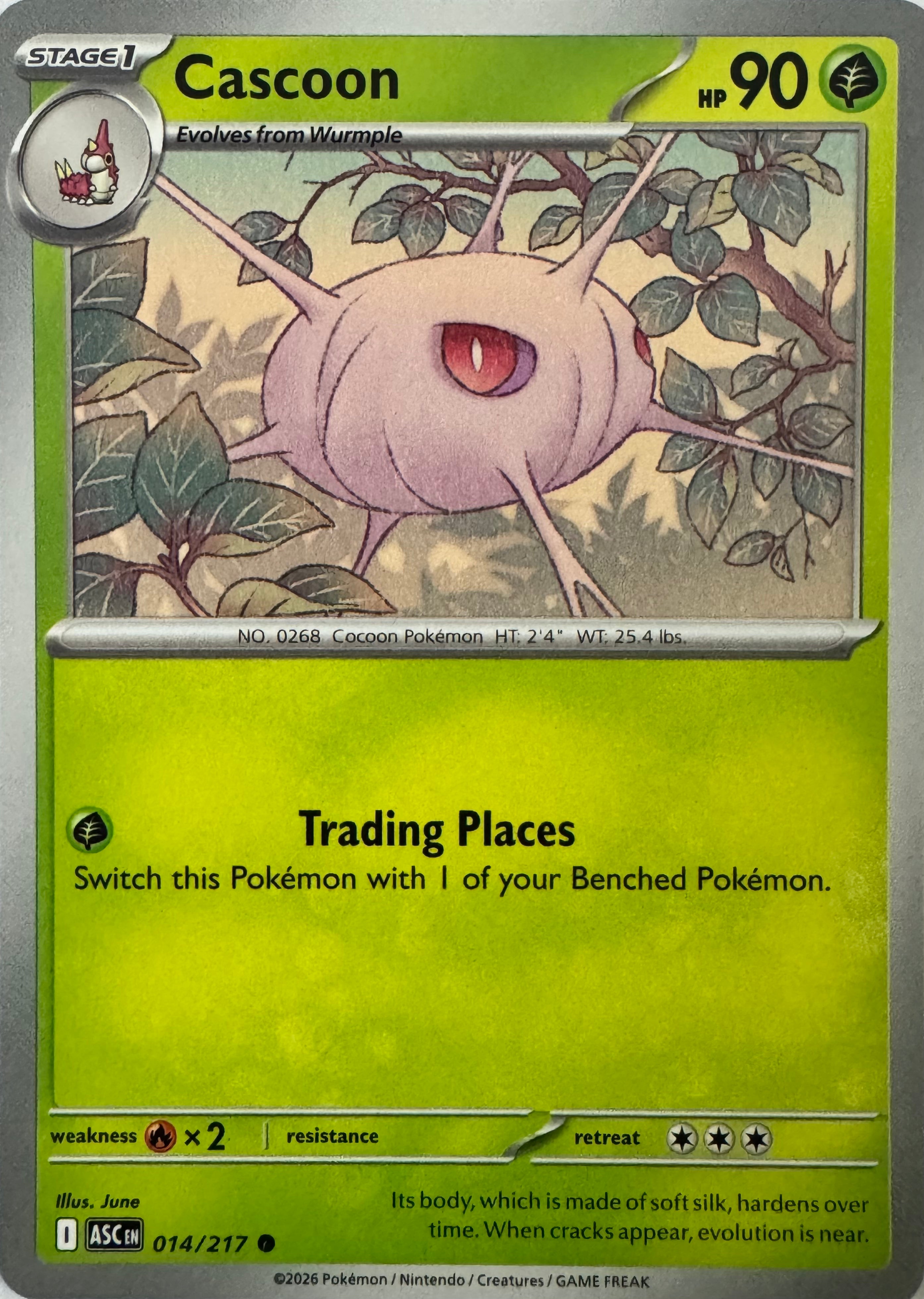 Pokemon Tcg Cascoon 014/217