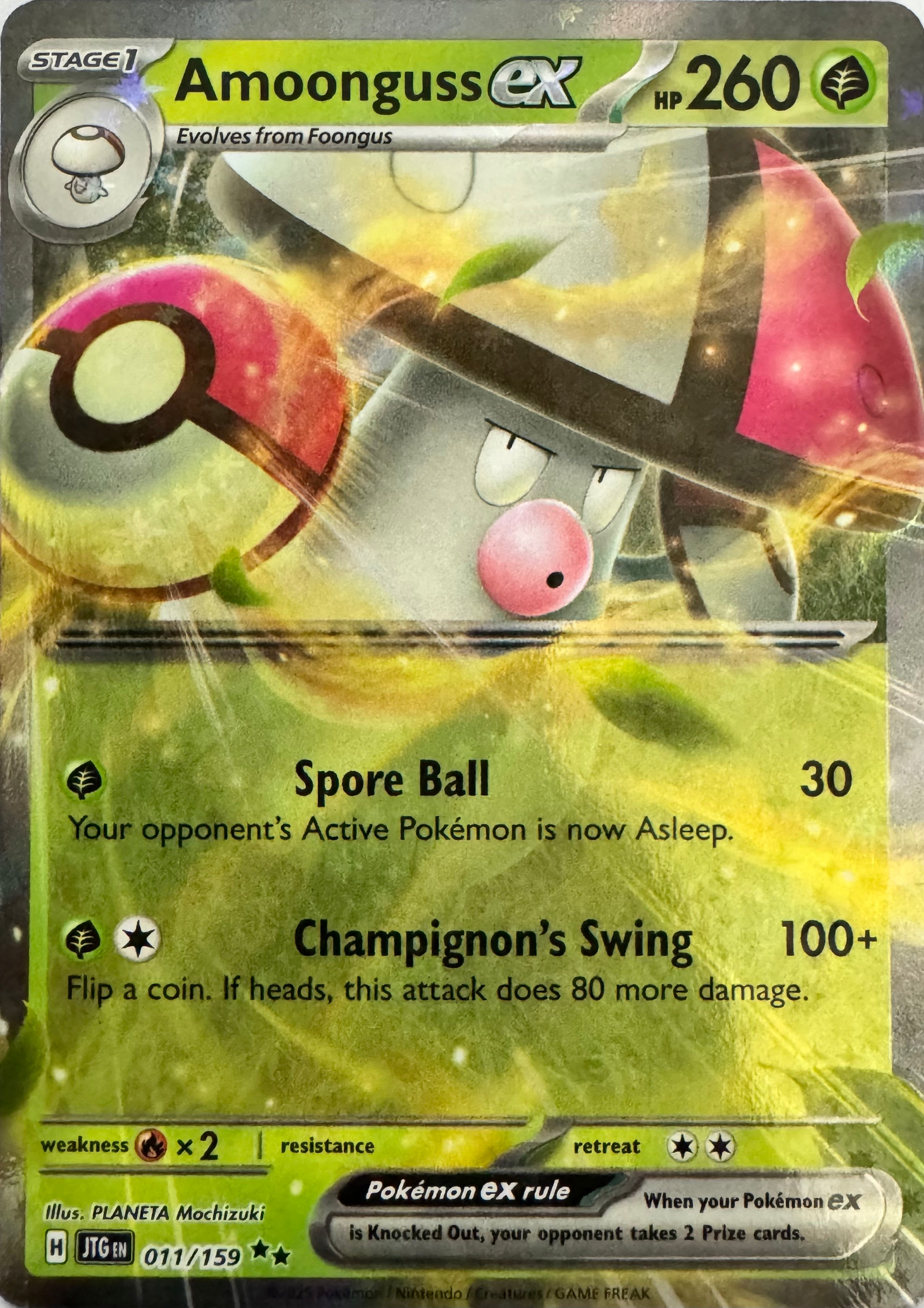 Pokemon Tcg Amoonguss Ex 011/159