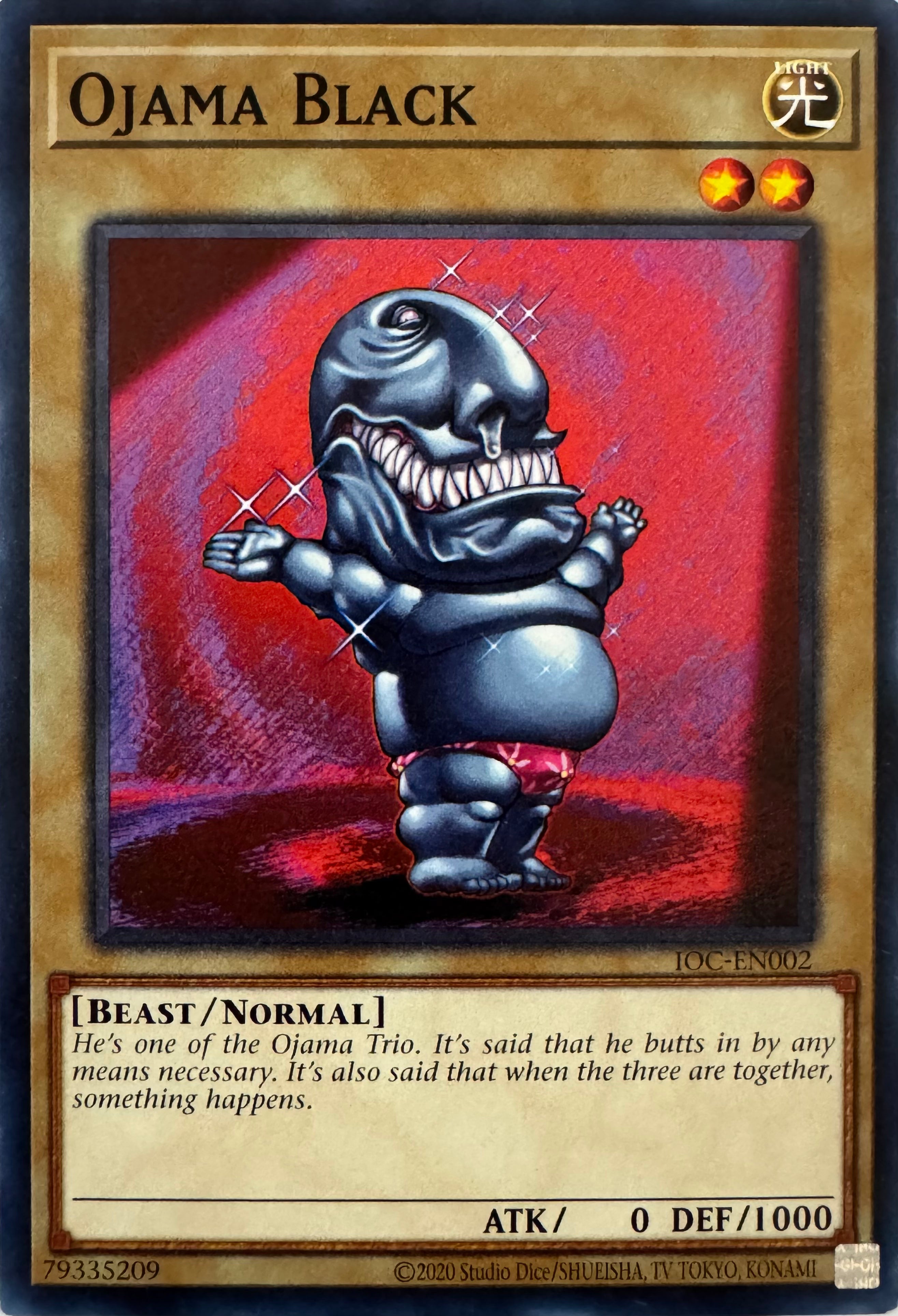 Yugioh! Ojama Black Ioc-en002
