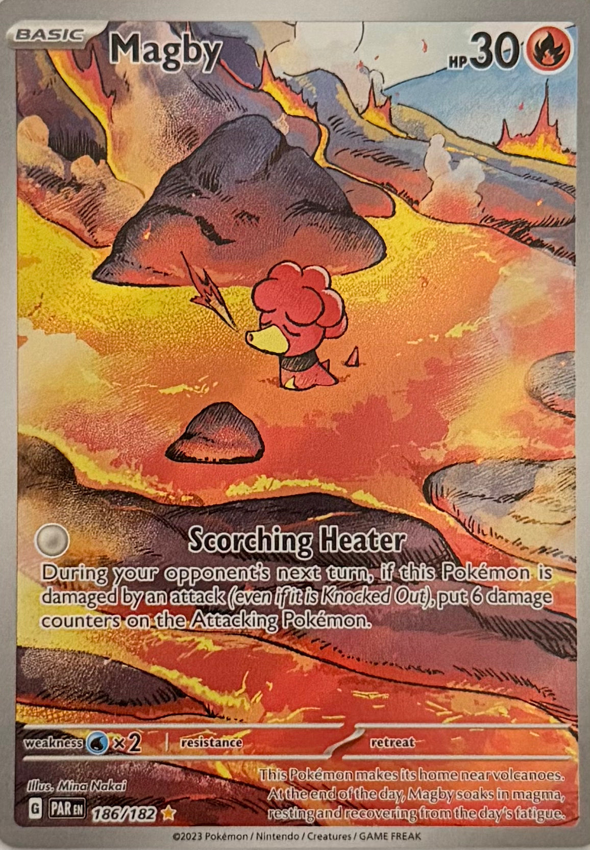 Pokemon Tcg Magby 186/182