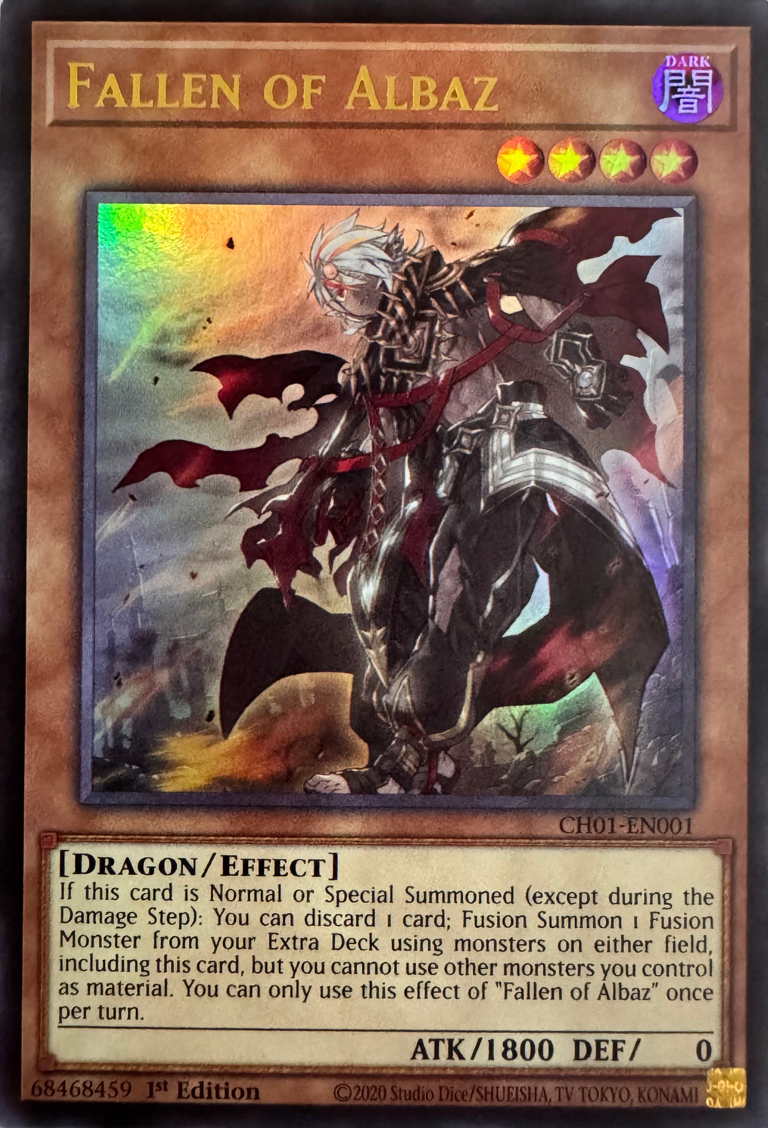 Yugioh! Fallen Of Albaz Ch01-en001 1st Edition Ultra