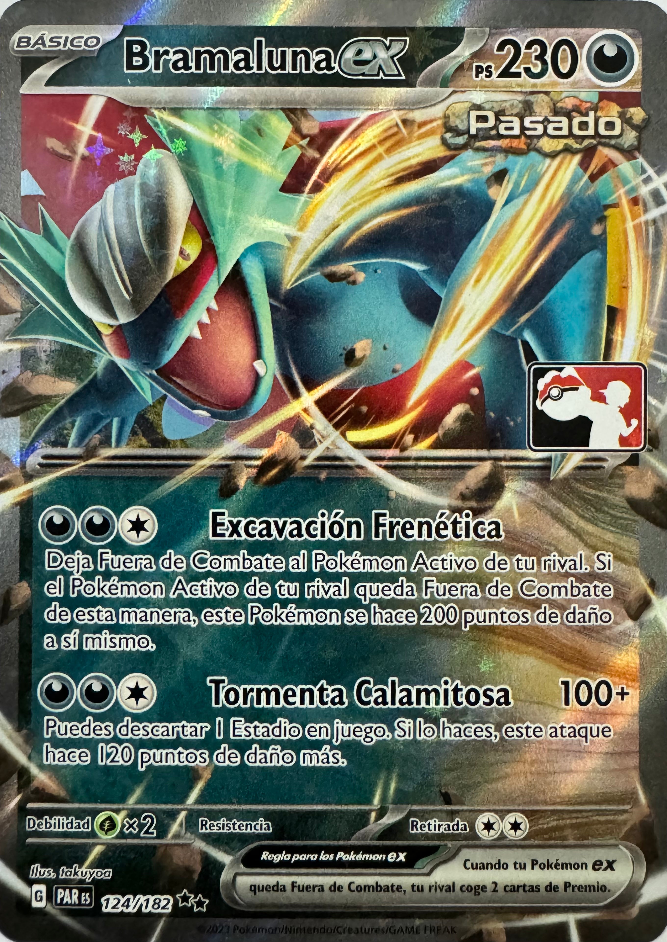 Pokemon Tcg Bramaluna Ex 124/182 Liga (Español)