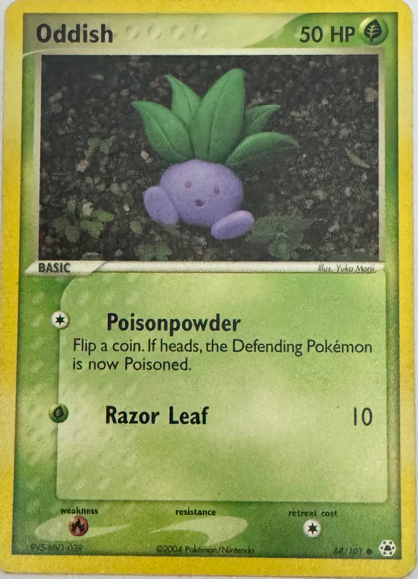 Pokemon Tcg oddish 68/101