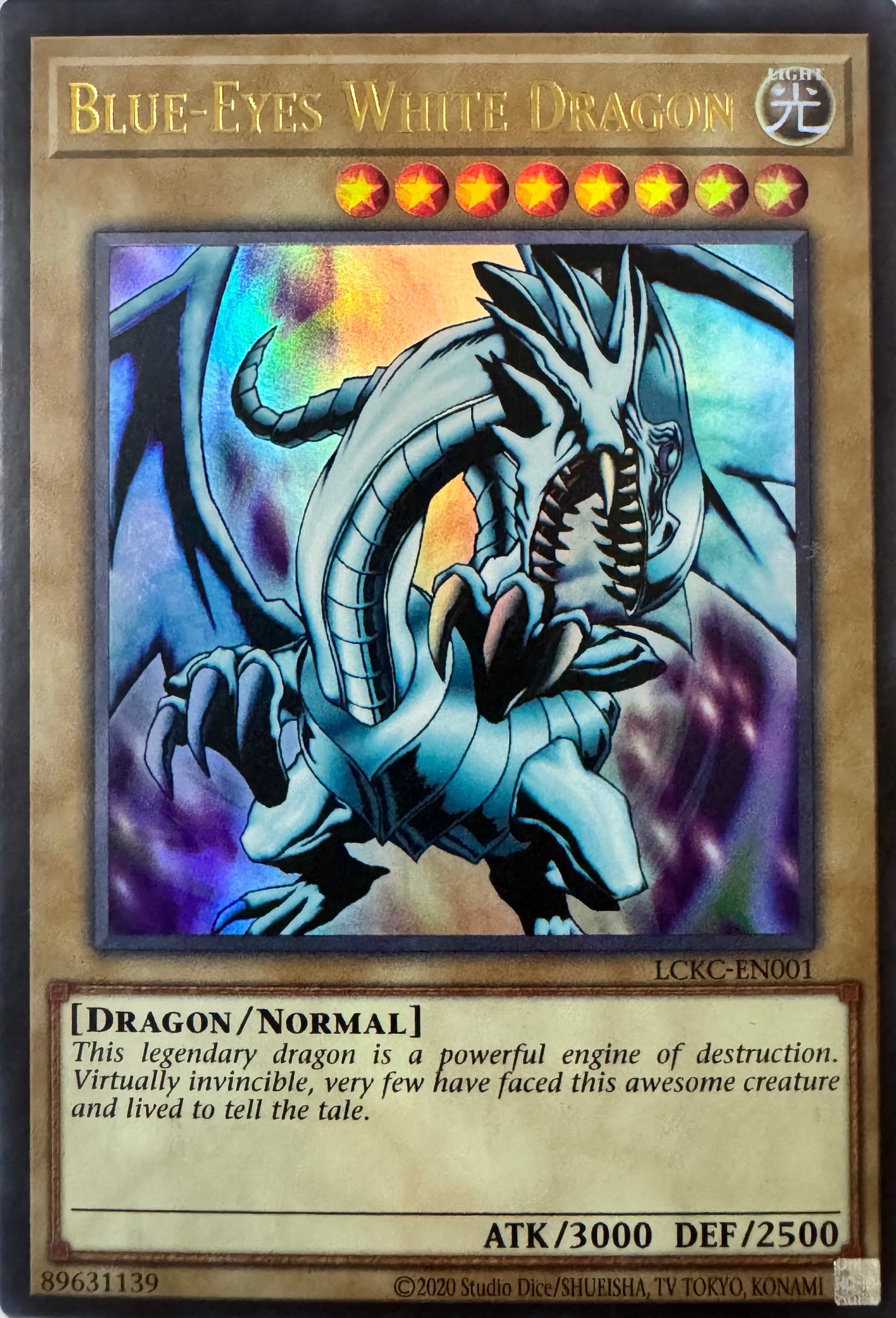 Yugioh! Blue-eyes White Dragon Lckc-en001 (Version 1)