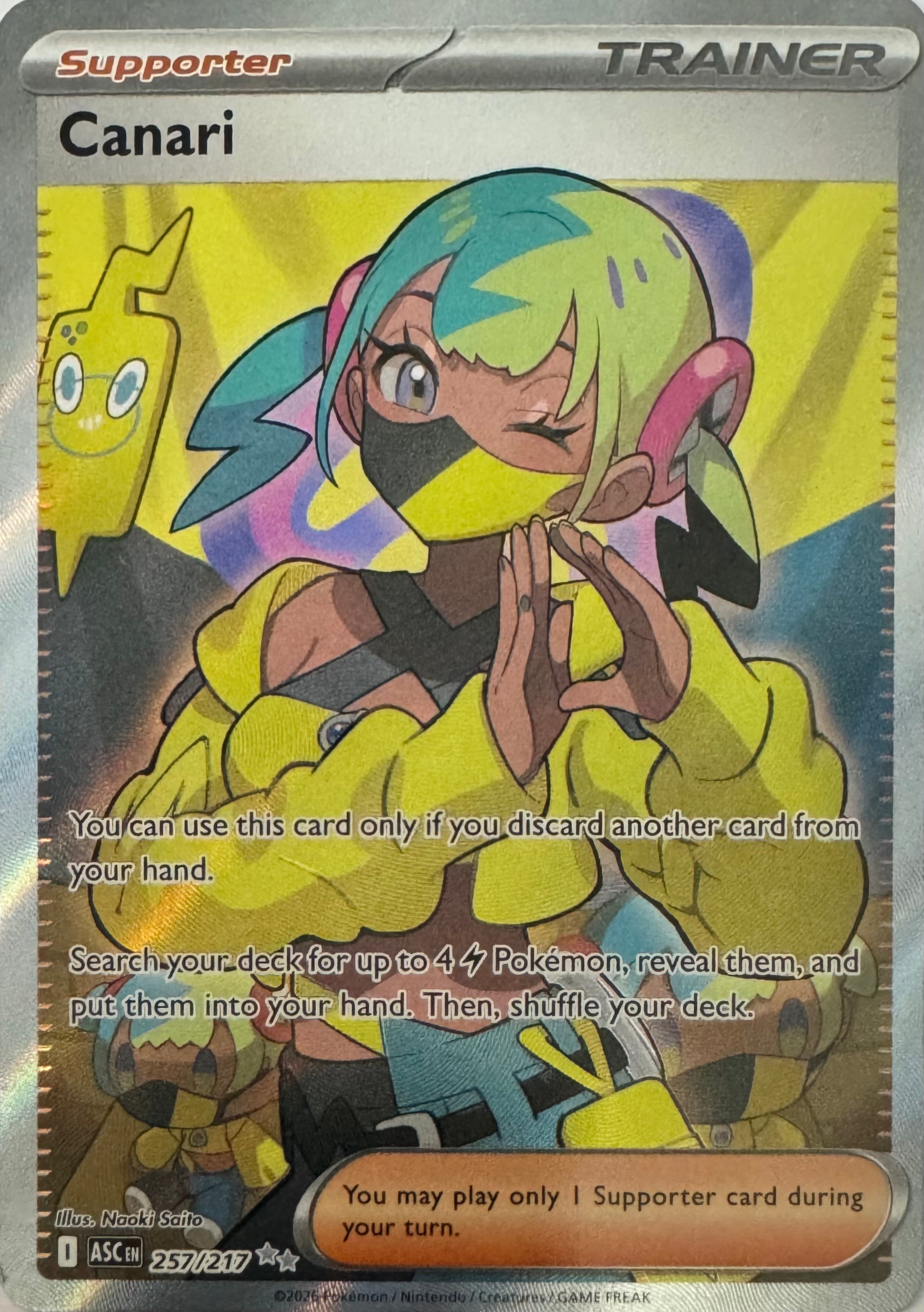 Pokemon Tcg Canari 257/217