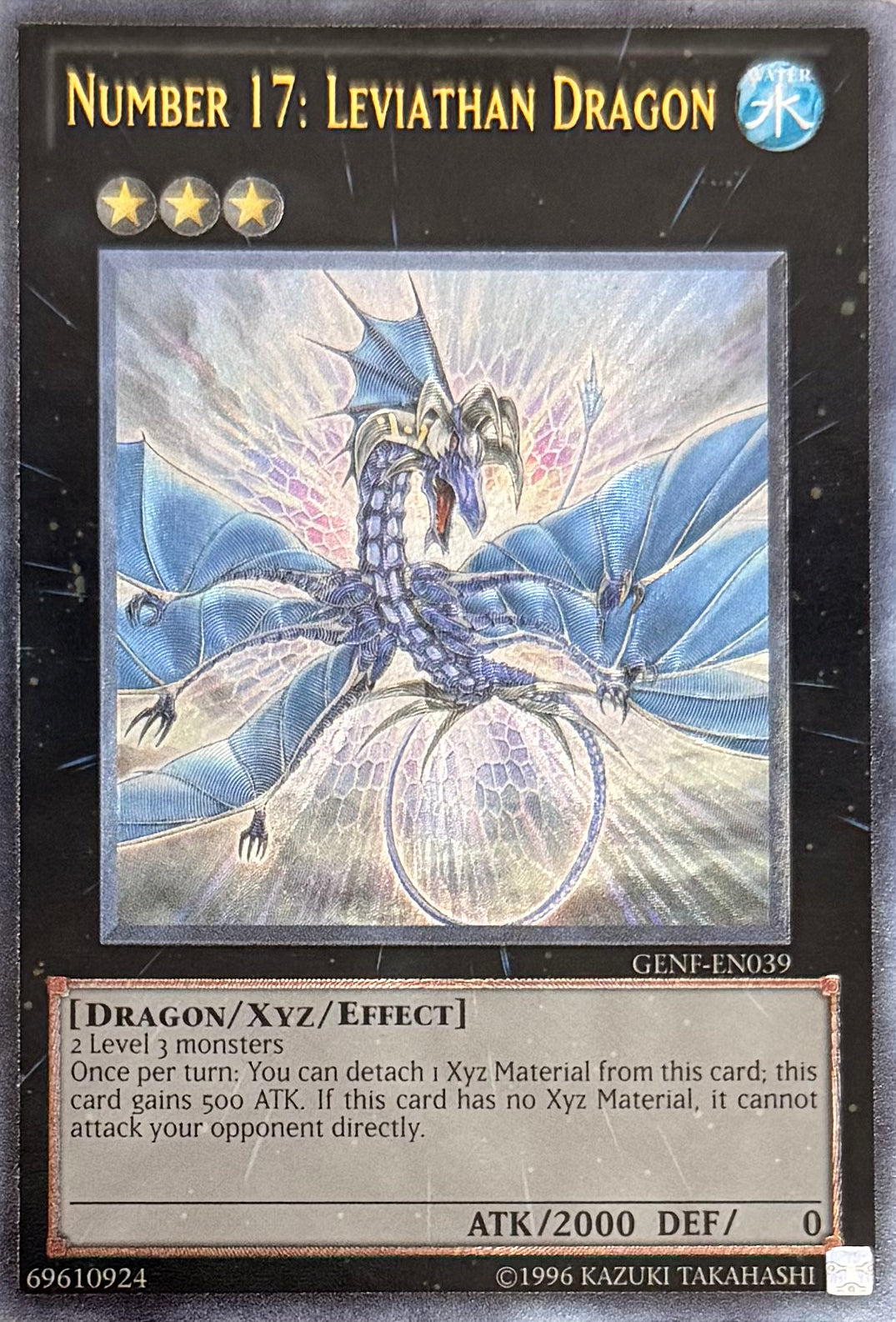 Yugioh! Number 17: Leviathan Dragon GENF-EN039 Ultimate